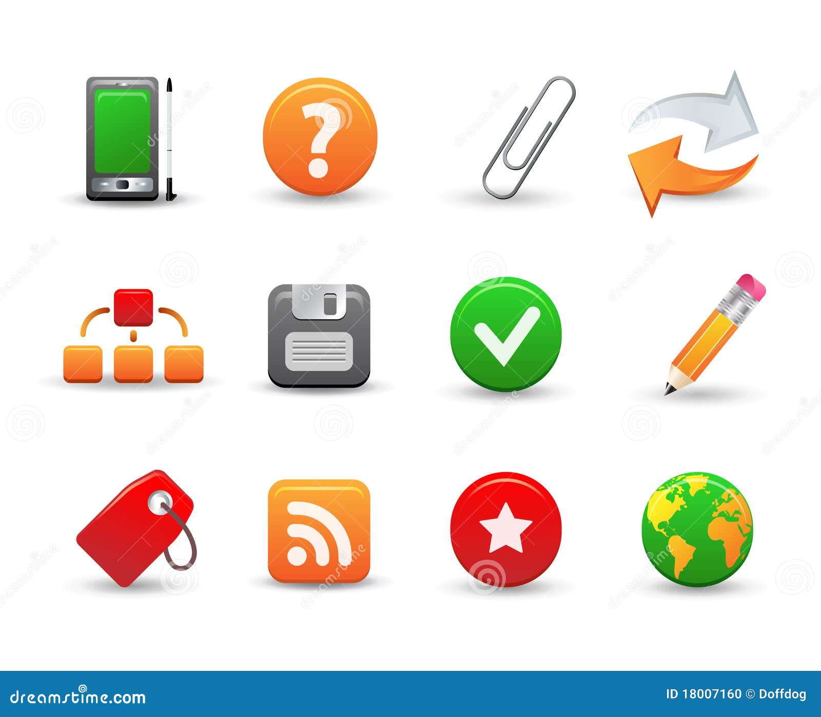 Paperclip Question Mark Cartoon Character Clip Vector Illustration