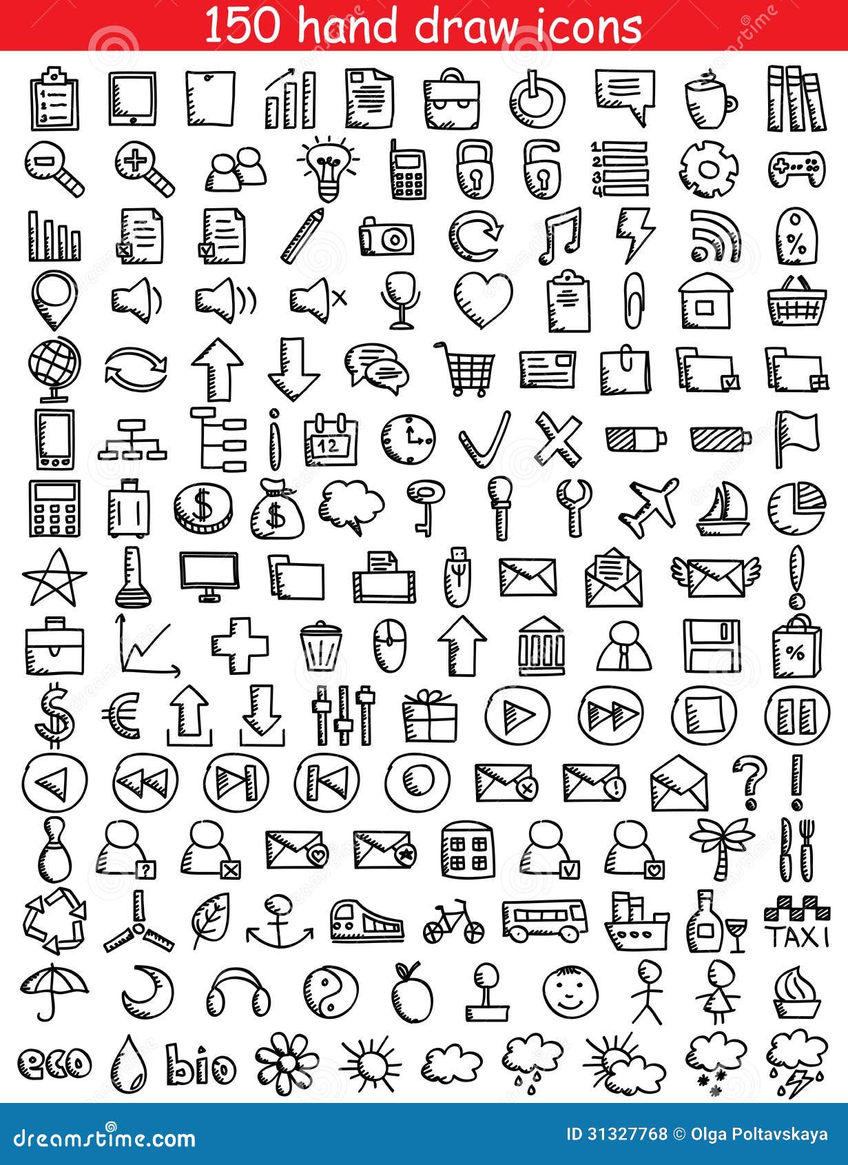 Web Icons stock vector. Illustration of document, drawing - 31327768