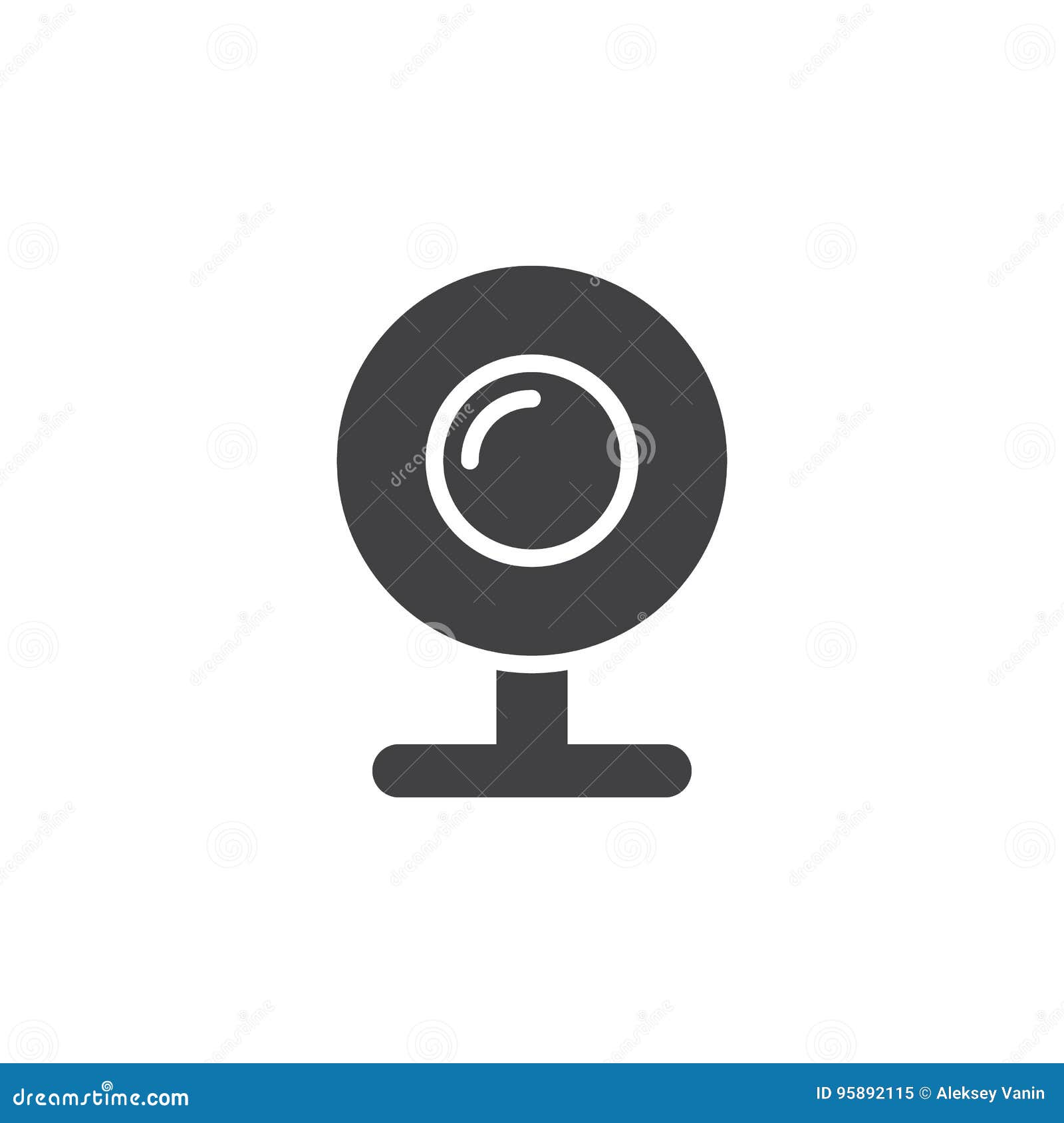 Web Kamera Webcamikonenvektor Fullte Flaches Zeichen Das Feste Piktogramm Das Auf Weiss Lokalisiert Wurde Vektor Abbildung Illustration Von Fullte Feste