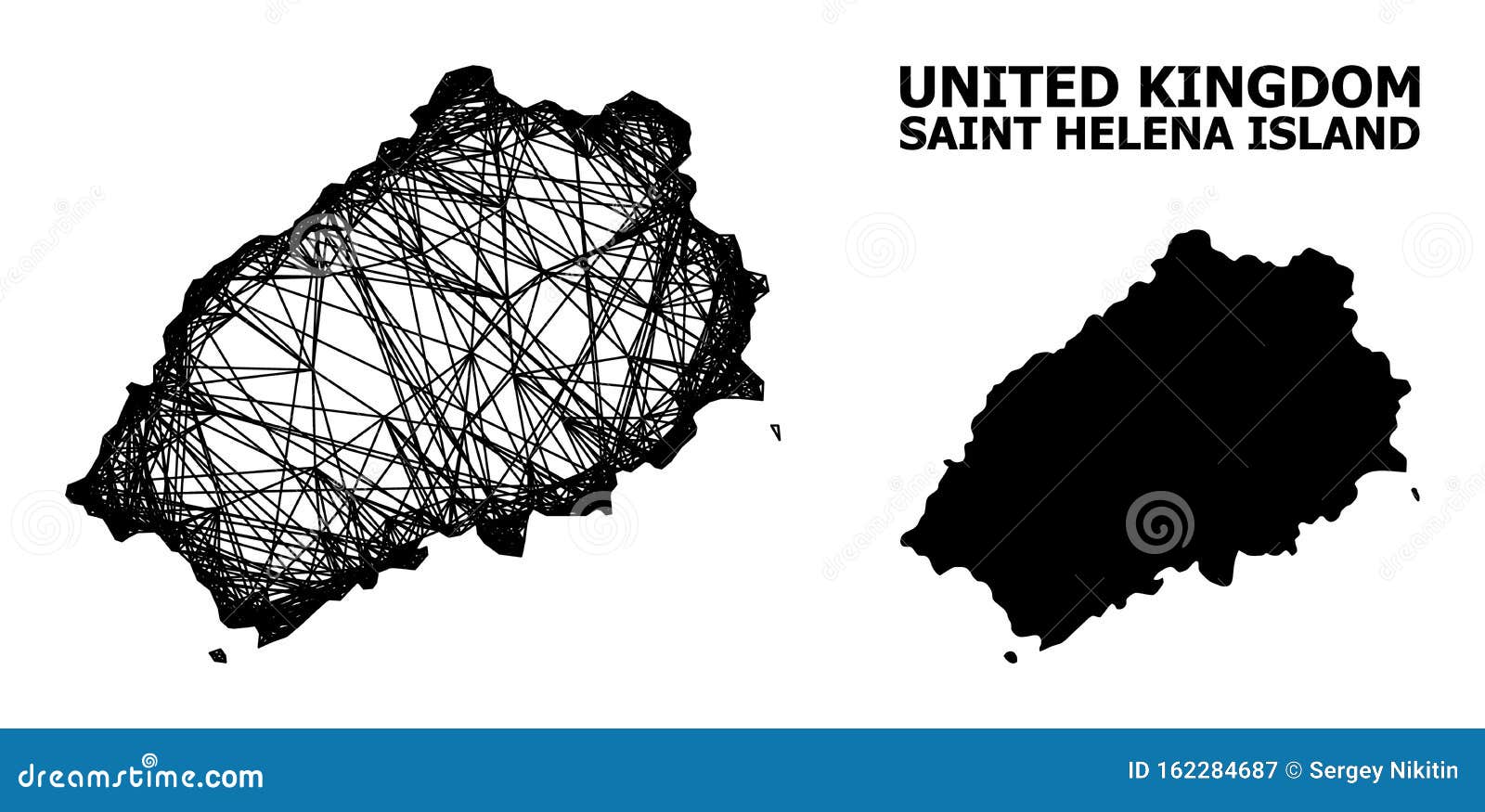  Map of Saint Helena Island Stock Illustration Illustration of