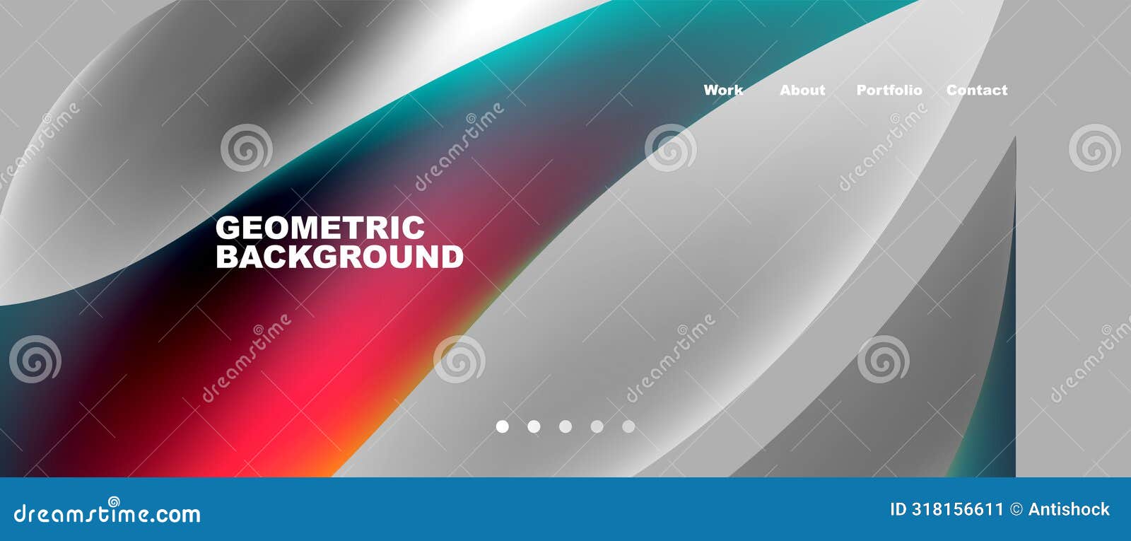 web page  with geometric s - circle and wave. techno art concept.   for wallpaper, banner