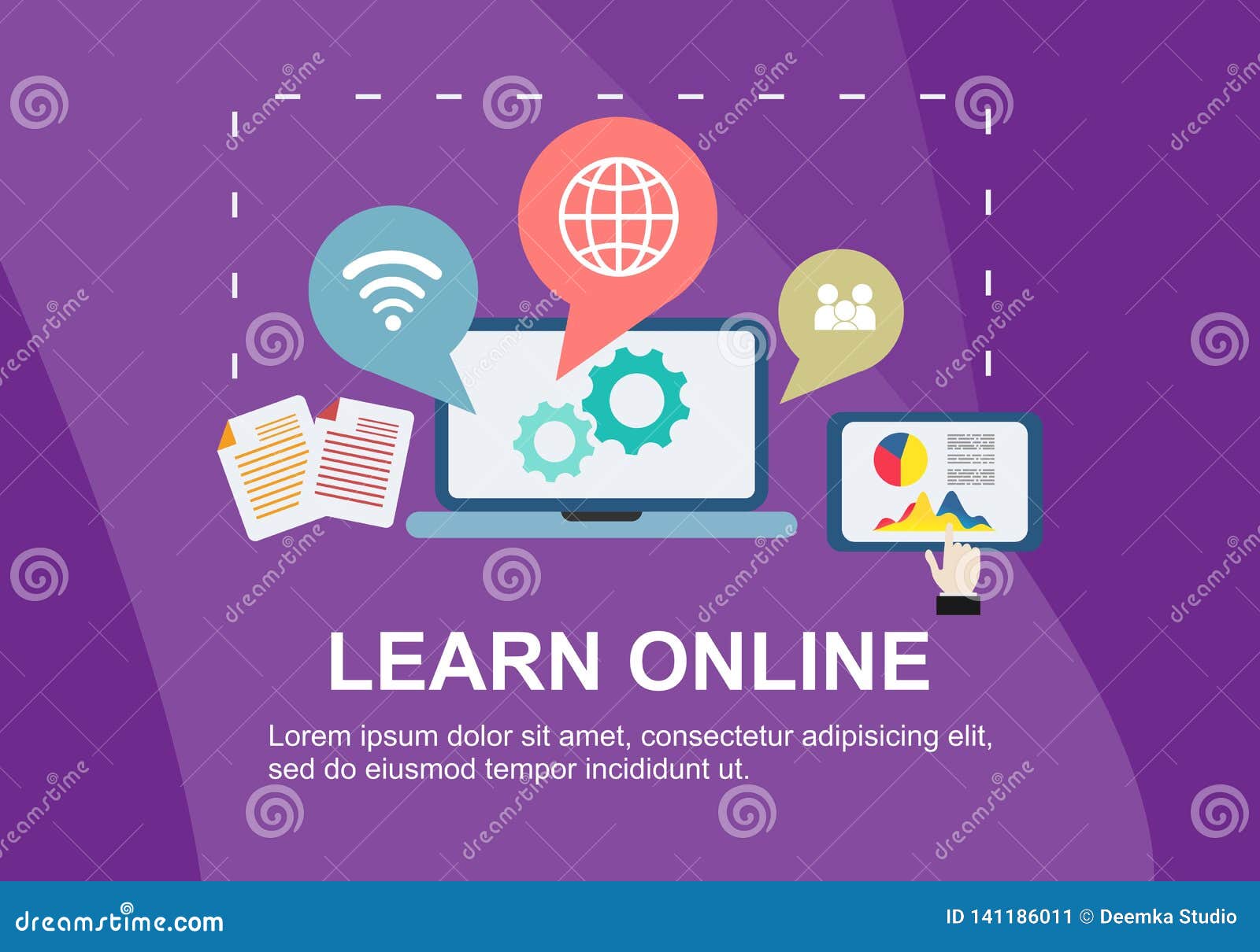 web page  templates for online training, education. modern    for website and mobile website devel