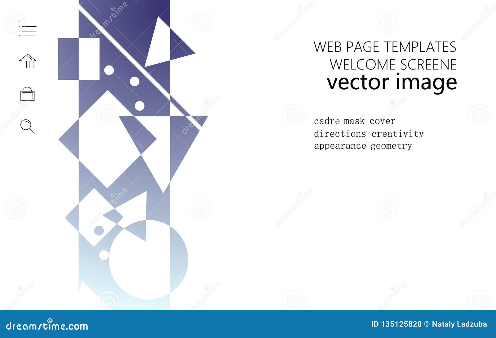 web page templates welcome screene white background horizontal orientation