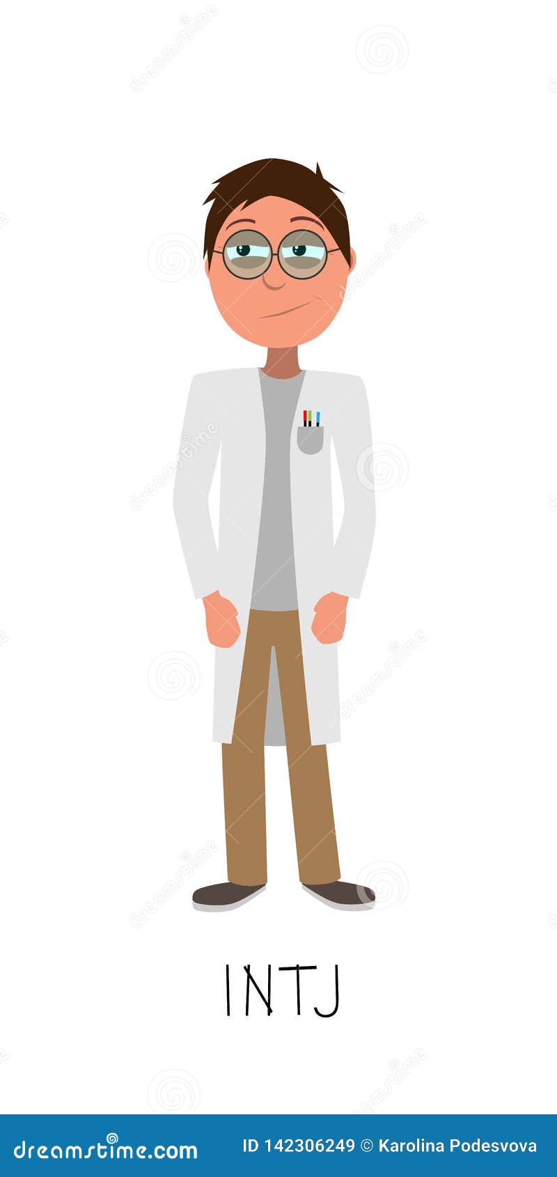 MBTI INTJ type person Stock Photo - Alamy