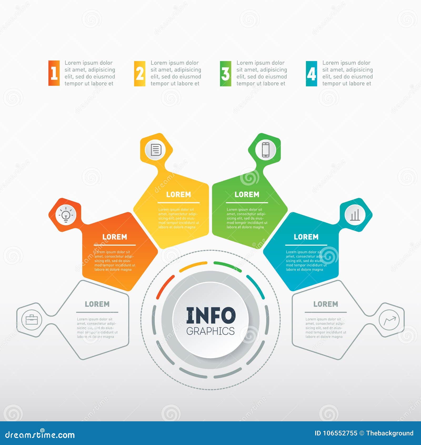 web template of a chart info graphic mindmap or diagram busin