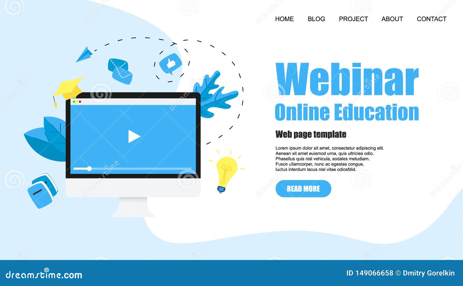 Web Template Webinar Internet Conference Web Based Seminar Online Circuit Diagram