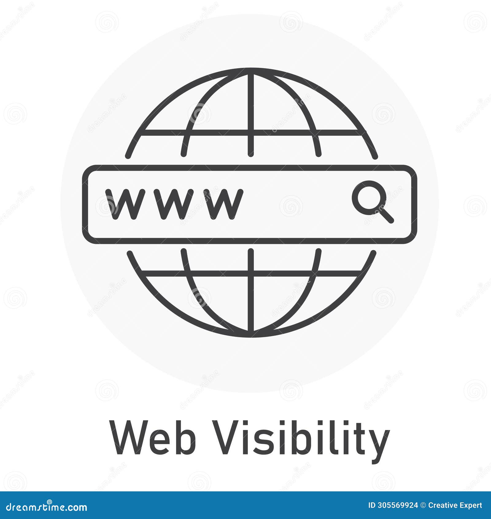 web visibility   icon