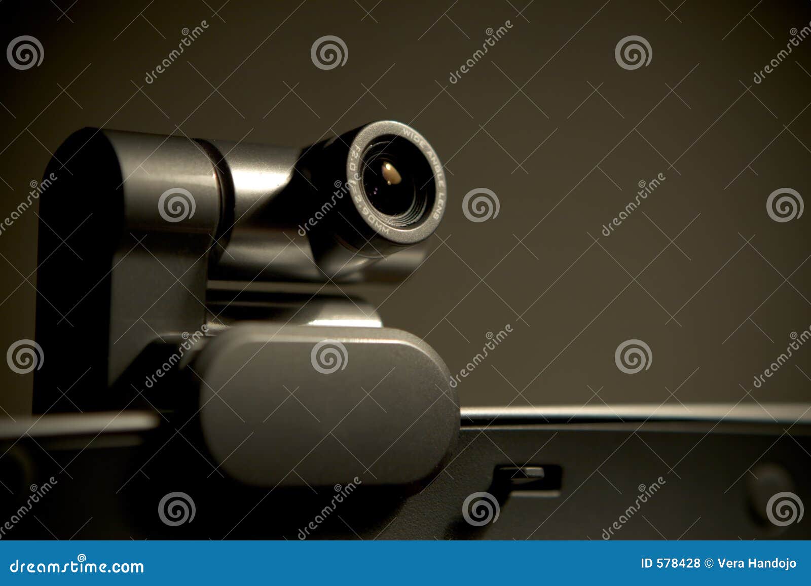 webcam on computer screen c