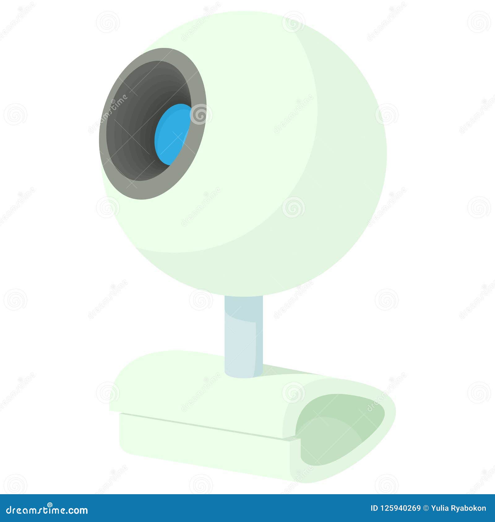 Webcam Icon in Cartoon Style Stock Illustration - Illustration of data,  online: 125940269