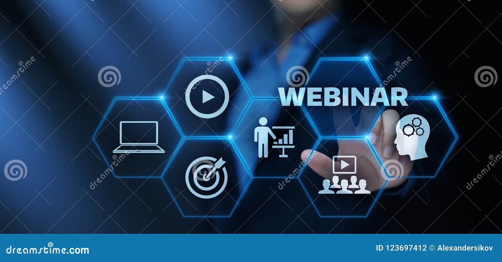 Webinar电子教学训练企业互联网技术概念