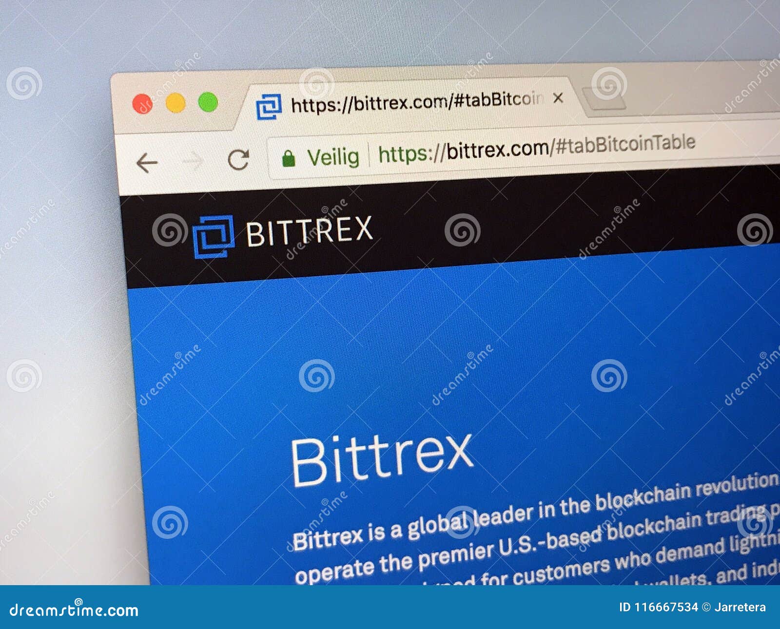 Website Of Bittrex Exchange Editorial Stock Image - Image ...