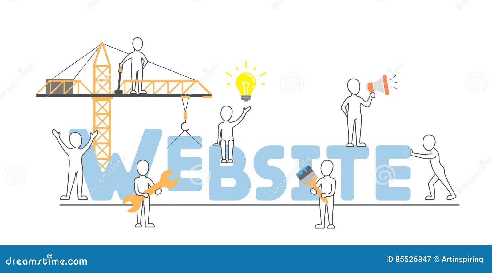 website concept illustartion.