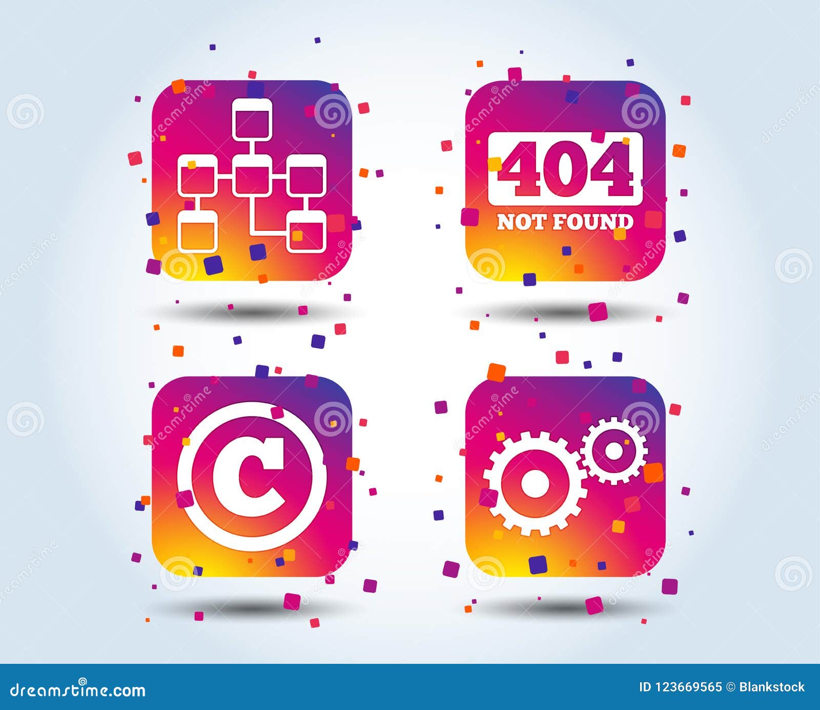 website database icon. copyrights and repair.