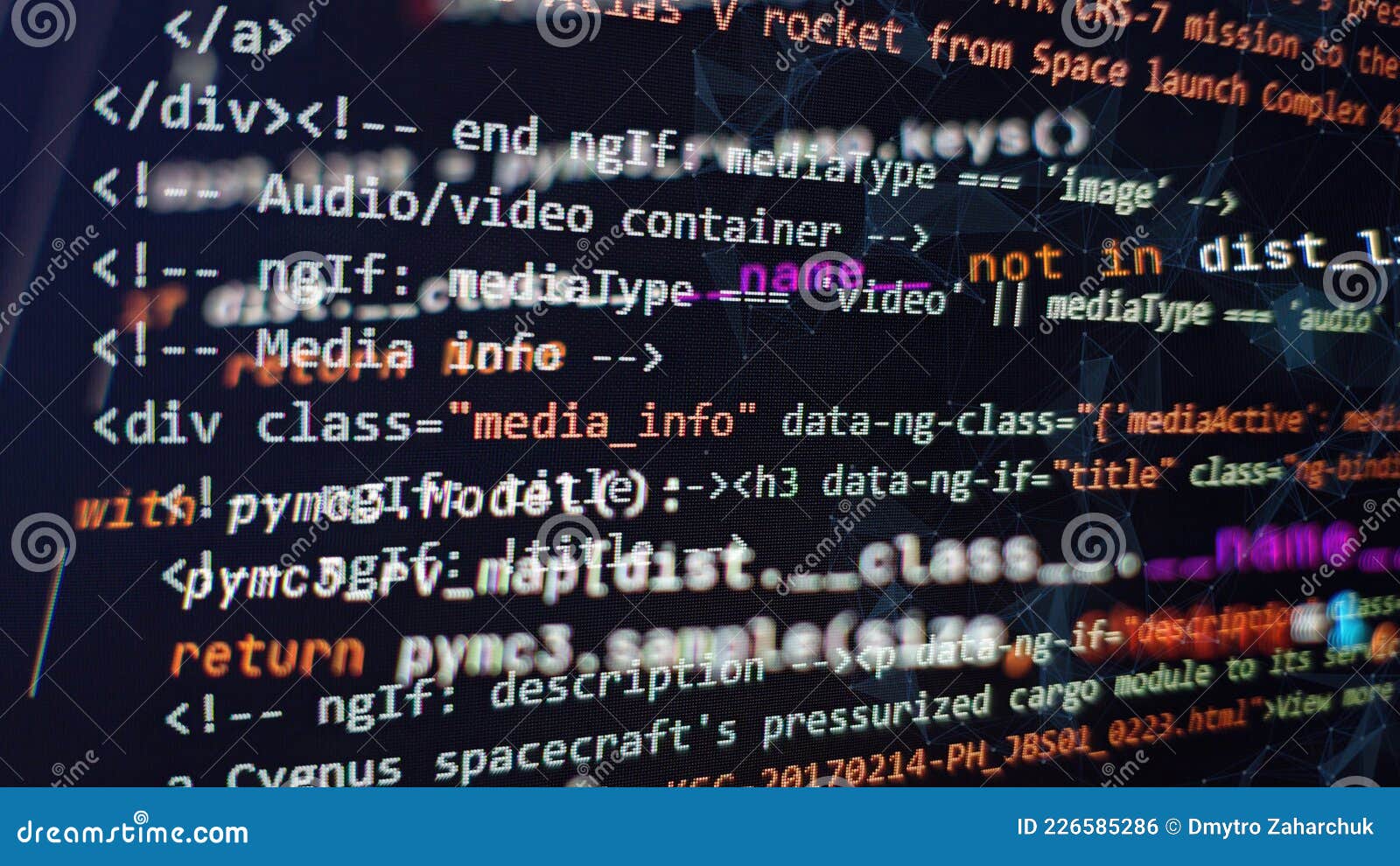 Website Development. Developer Working on Program Codes in Office ...
