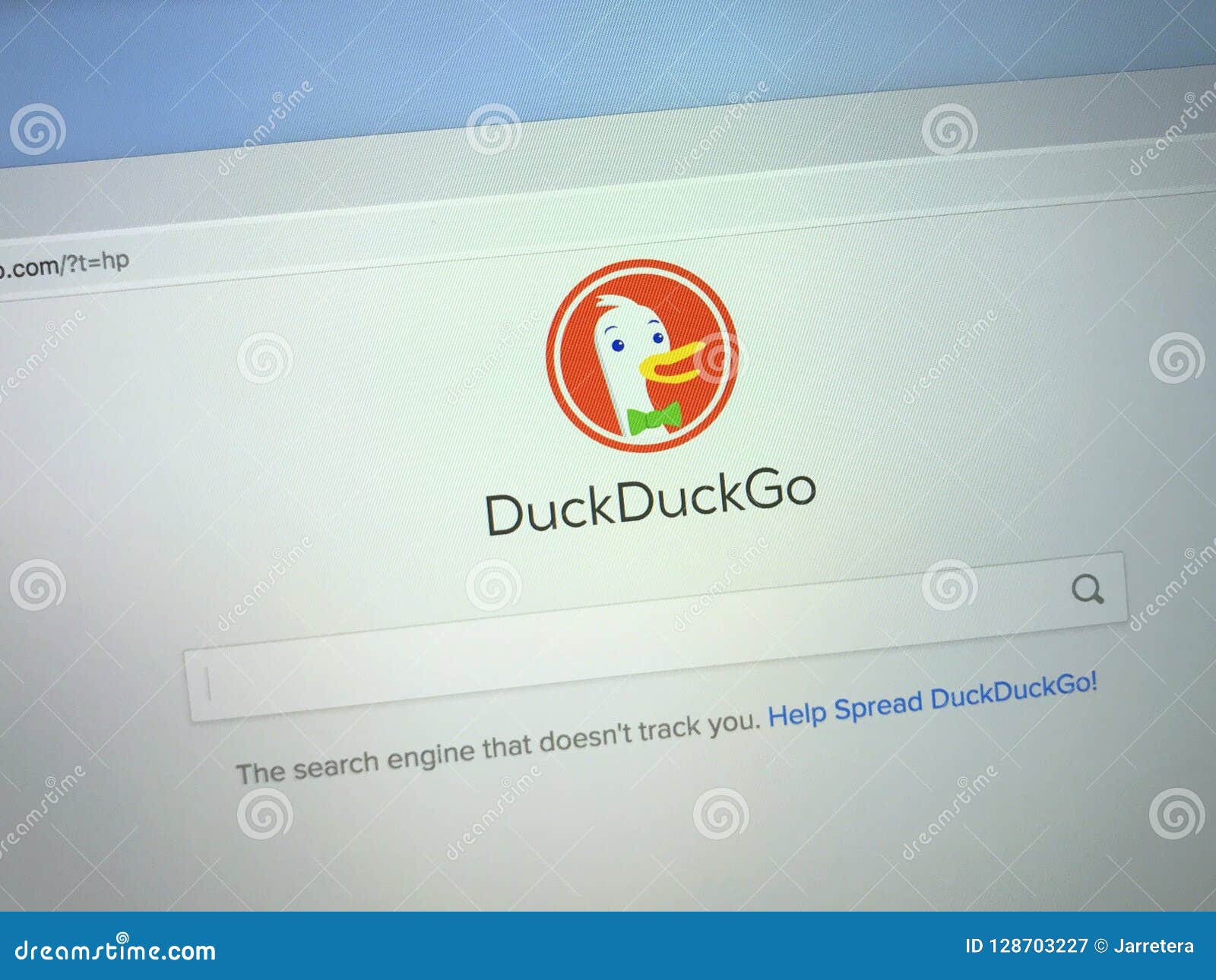 Website of DuckDuckGo editorial photography. Image of screenshot ...