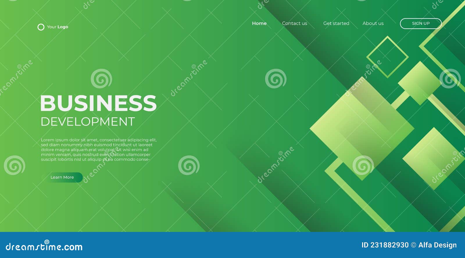 Website Landing Page Background, Modern Abstract Style Stock ...