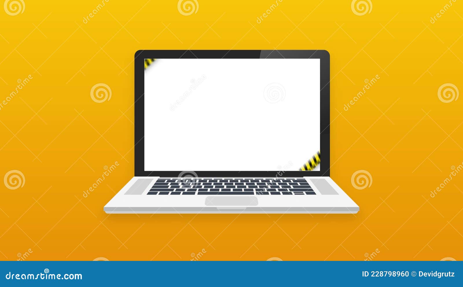 Website Under Construction Sign on Laptop. Motion Graphics Stock