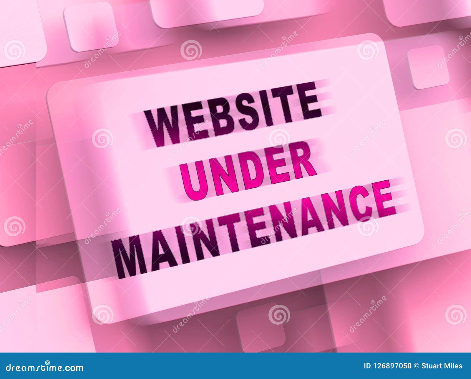Website Under Maintenance Repair Warning 3d Rendering Stock
