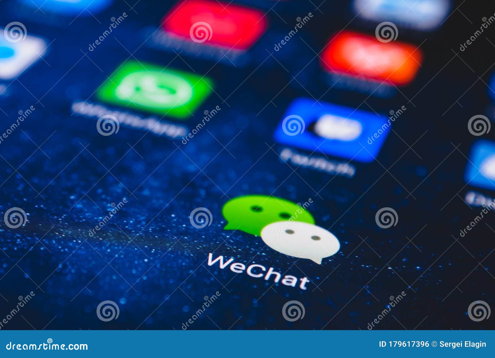 Wechat App Icon On The Screen Smartphone Editorial Photo Image Of Network Application 179617396