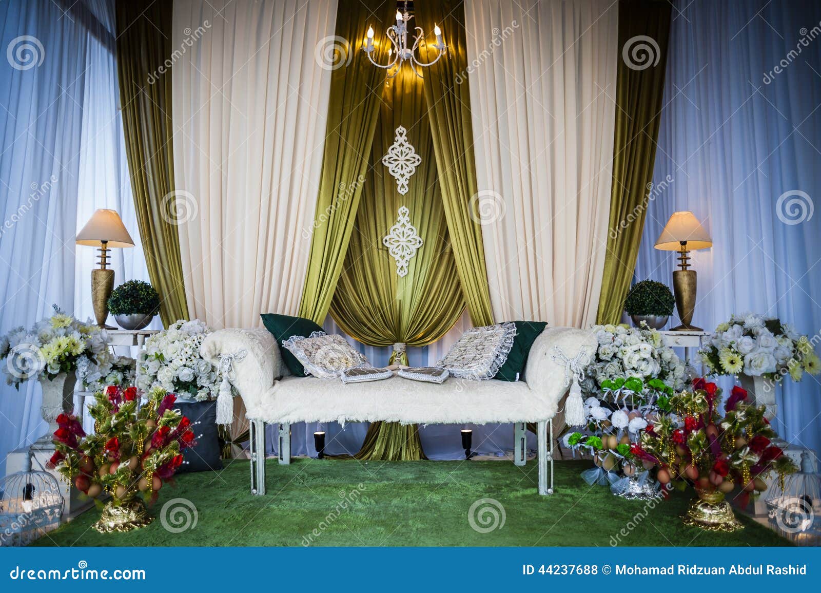 Wedding Altar stock photo. Image of still, marriage, indoor 44237688