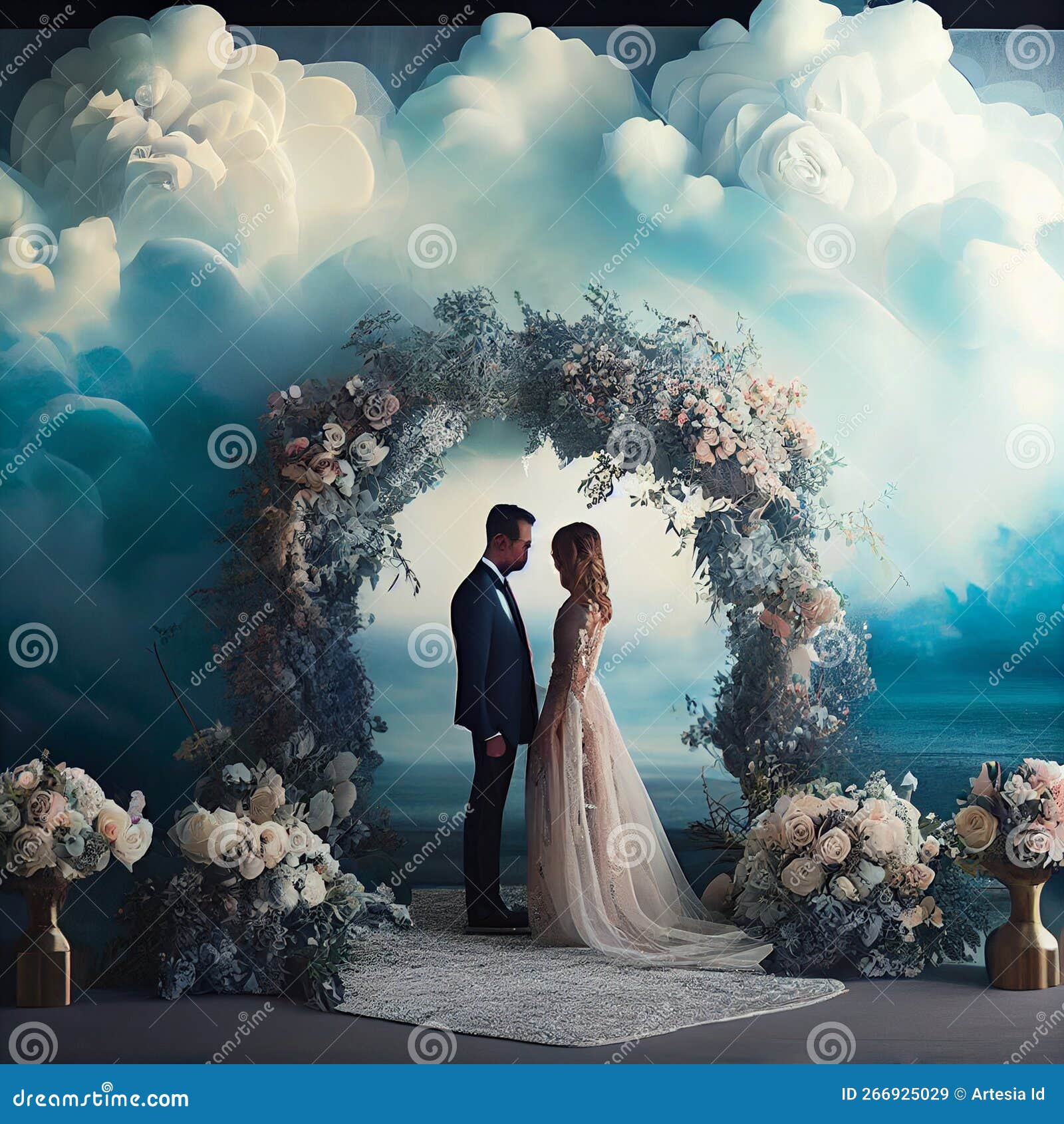 Wedding Backdrop Wallpaper stock illustration. Illustration of natural