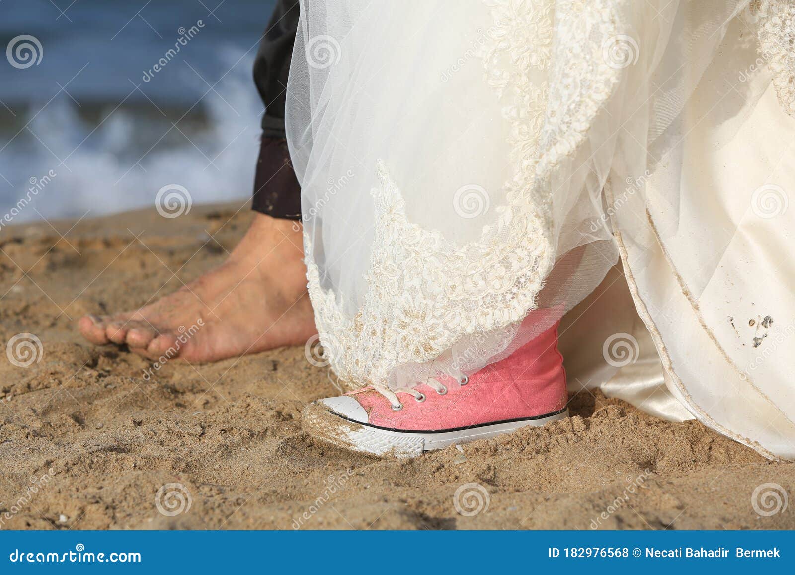 Wedding. Bare feet stock photo. Image of foot, female - 182976568