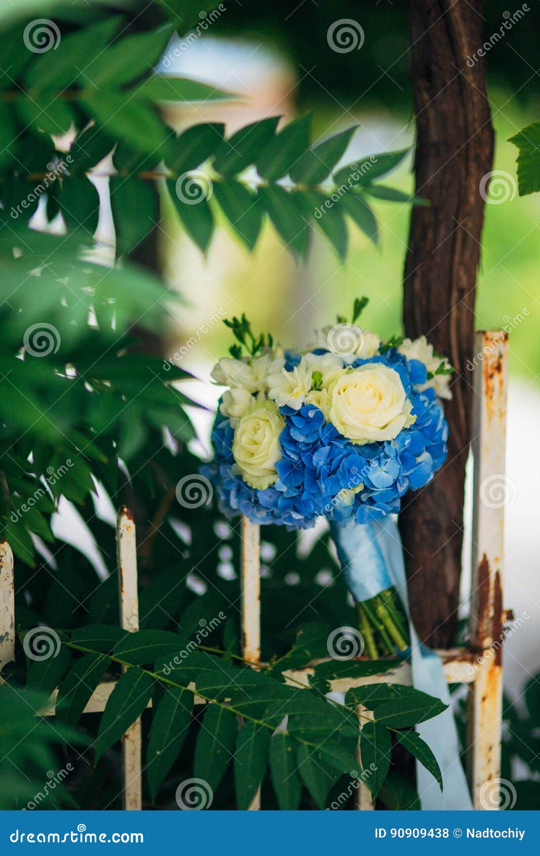 Wedding Bouquet on a Green Background Stock Photo Image of engagement