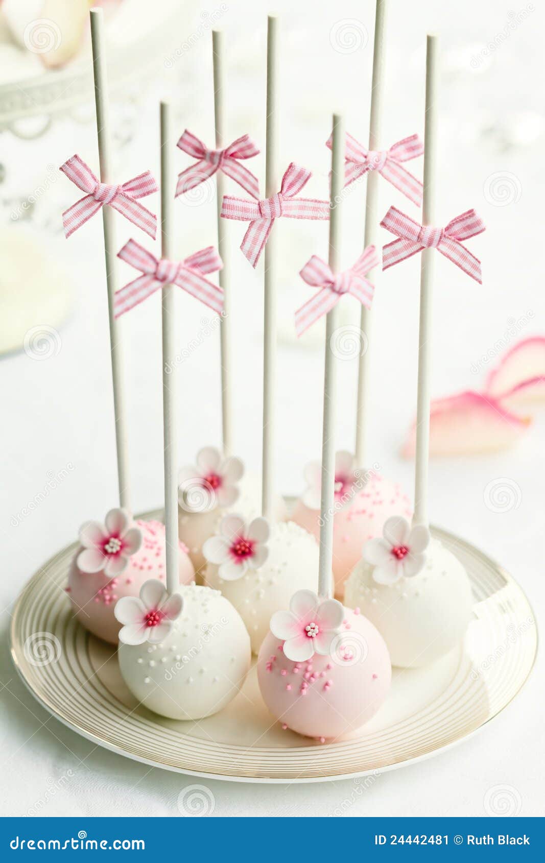 Wedding cake pops stock image. Image of popsicles, ornate - 24442481