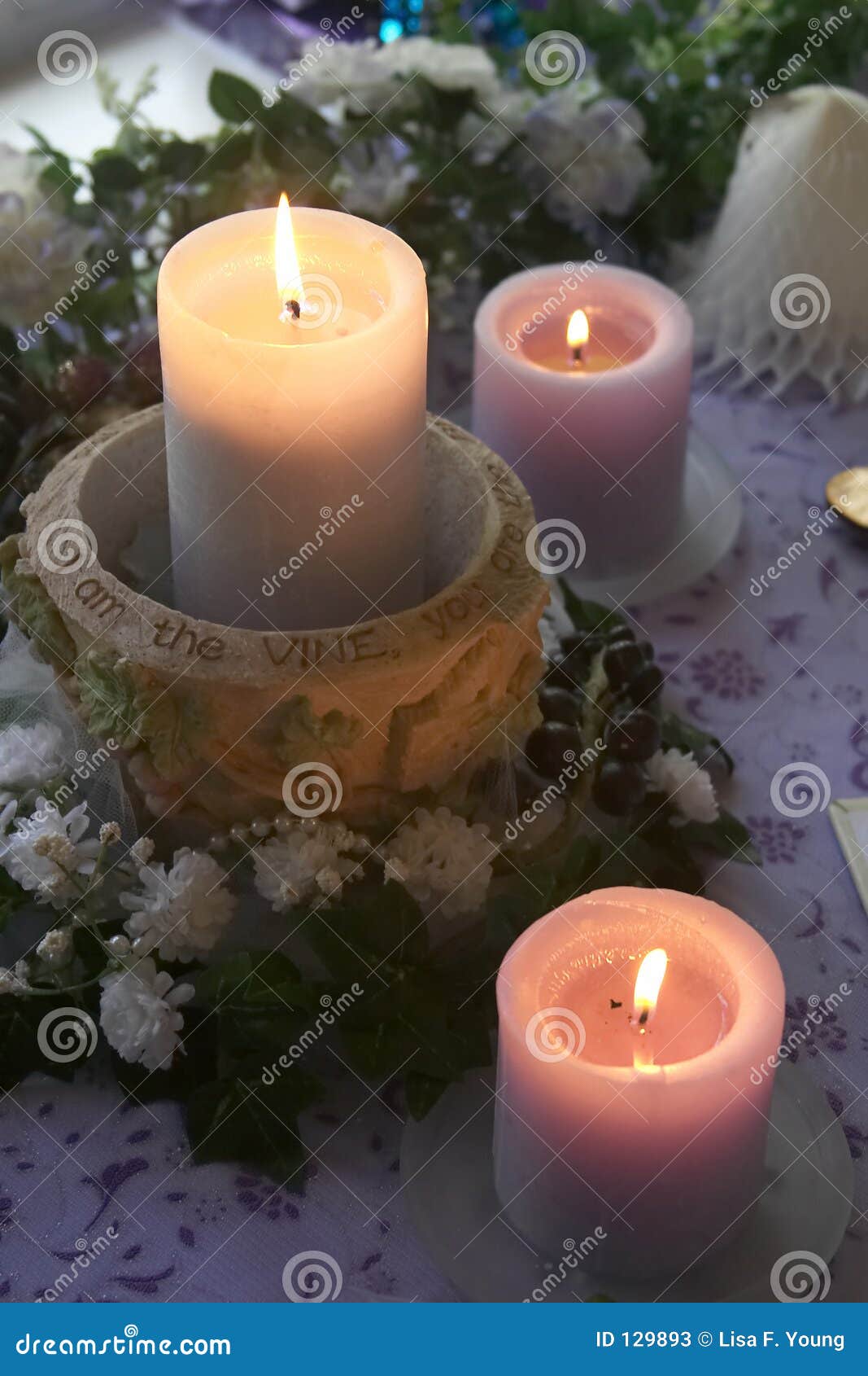 Wedding Candles stock image. Image of wedding, flame, candles 129893