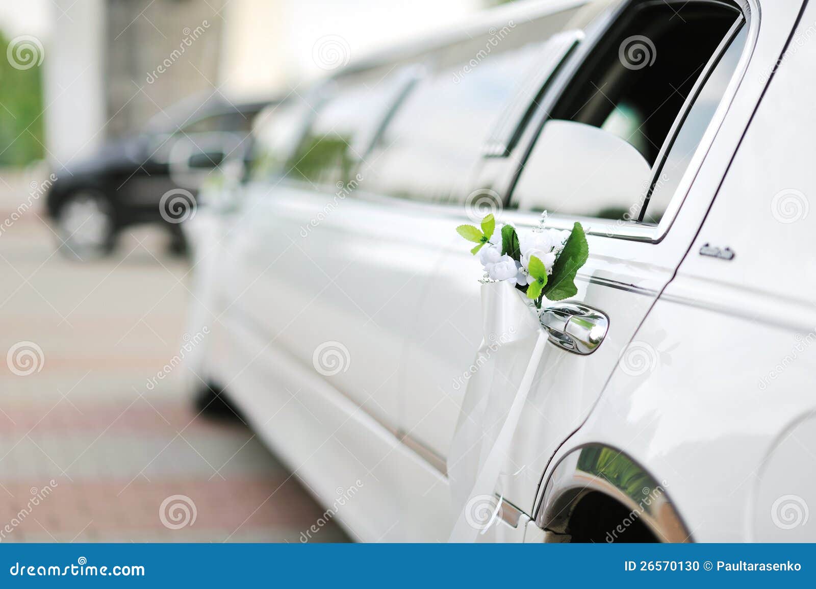 Wedding car decoration stock photo. Image of shiny, chrysanthemum ...