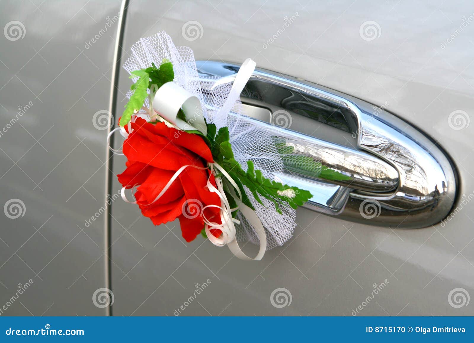 Wedding car decoration stock photo. Image of luxury, limousine ...