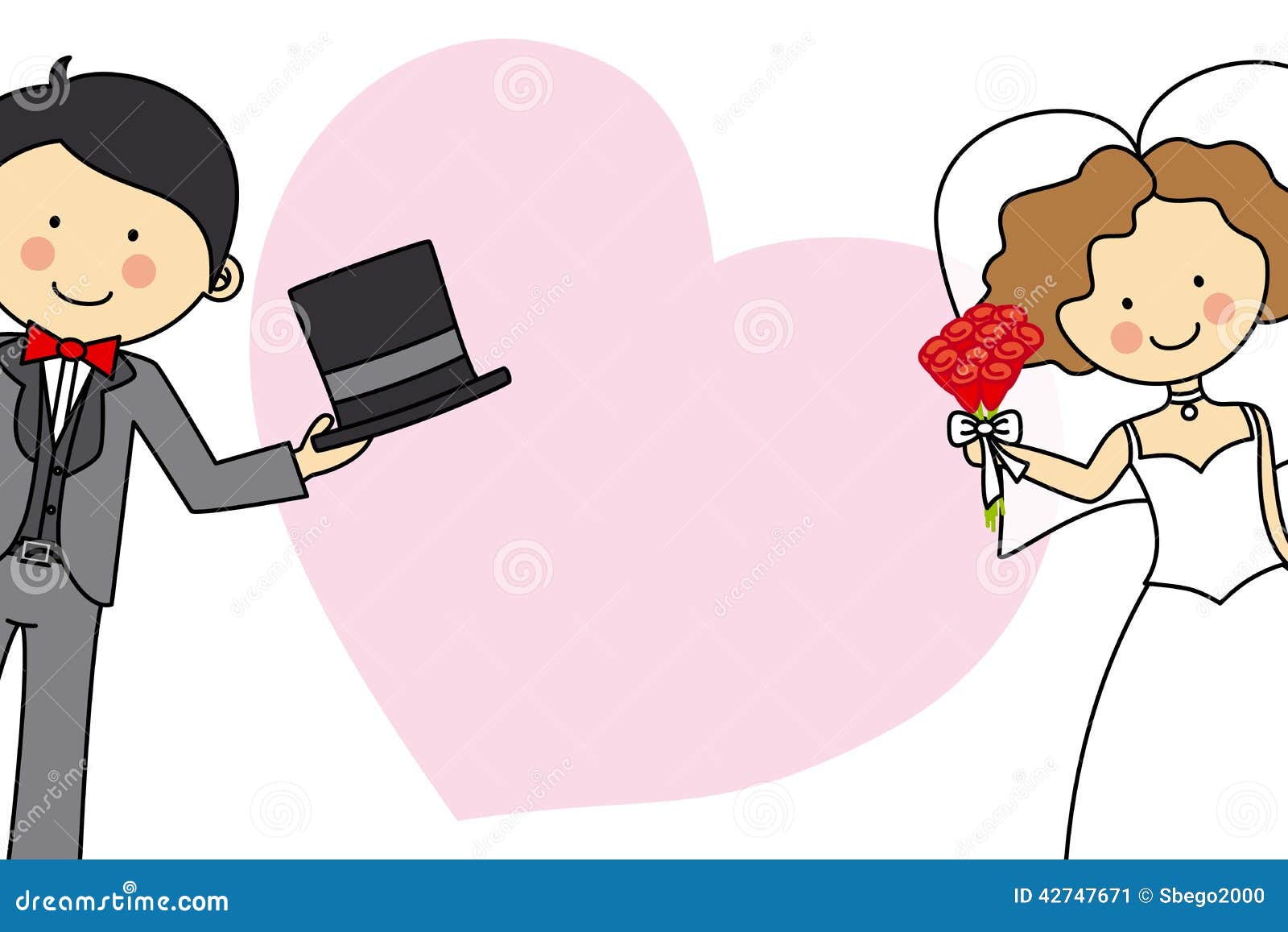 Wedding card stock vector. Illustration of women, cartoon - 42747671 Wedding card stock vector. Illustration of women, cartoon - 42747671