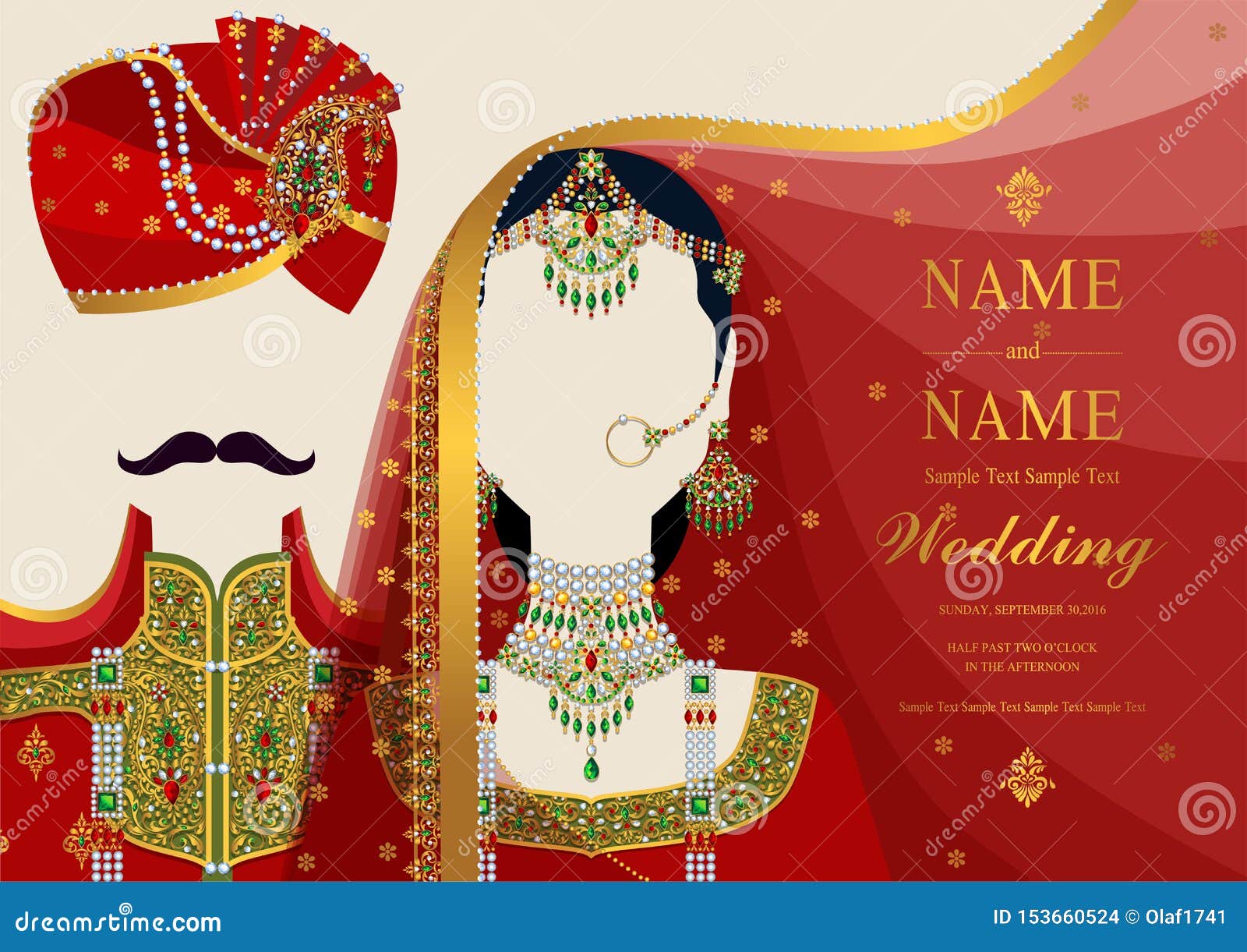 Indian Wedding Invitation Card Templates Stock Vector Illustration indian-wedding-invitation-card-templates-stock-vector-illustration