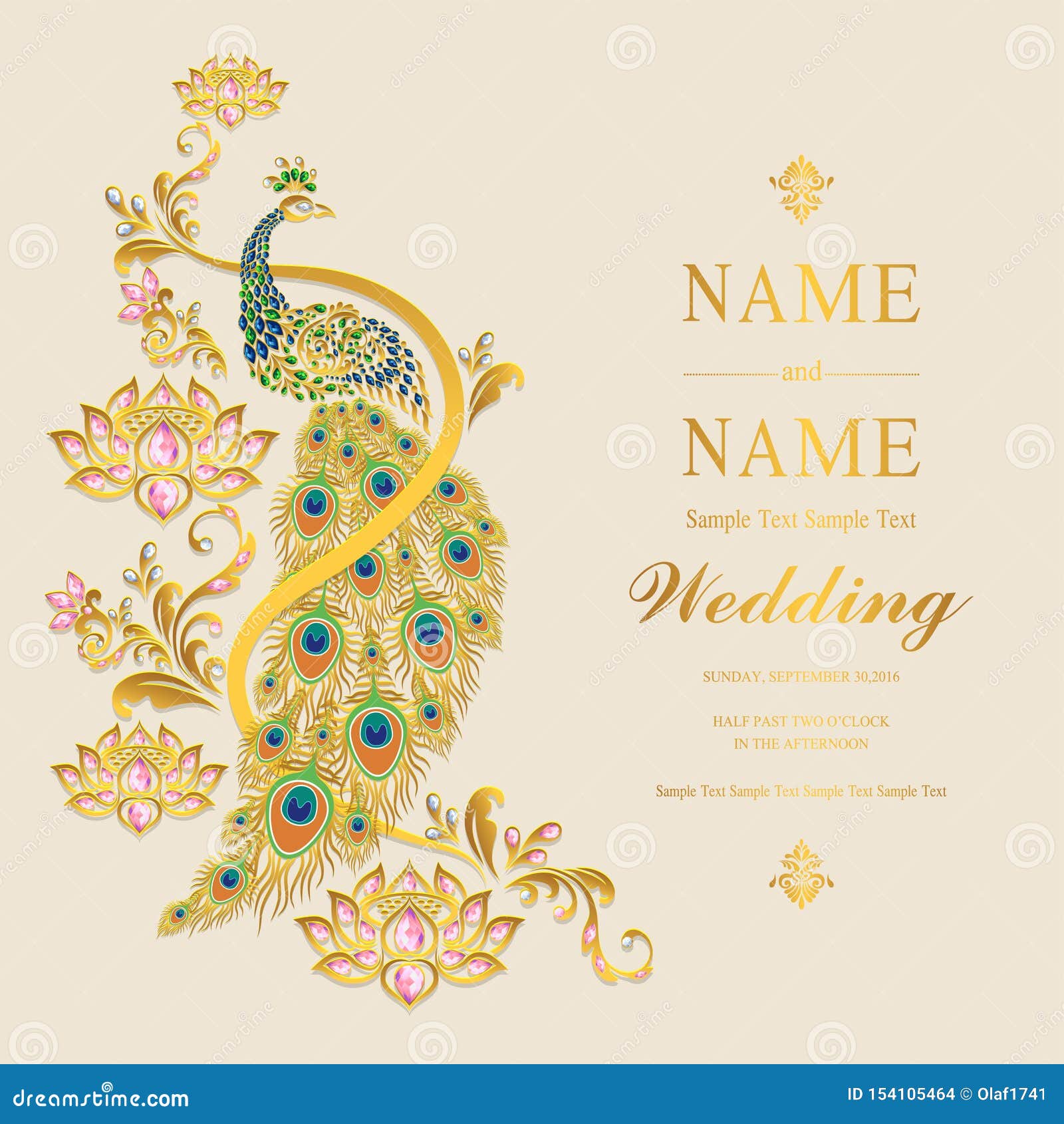 Indian Wedding Invitation Card Templates . Stock Vector For Indian Wedding Cards Design Templates