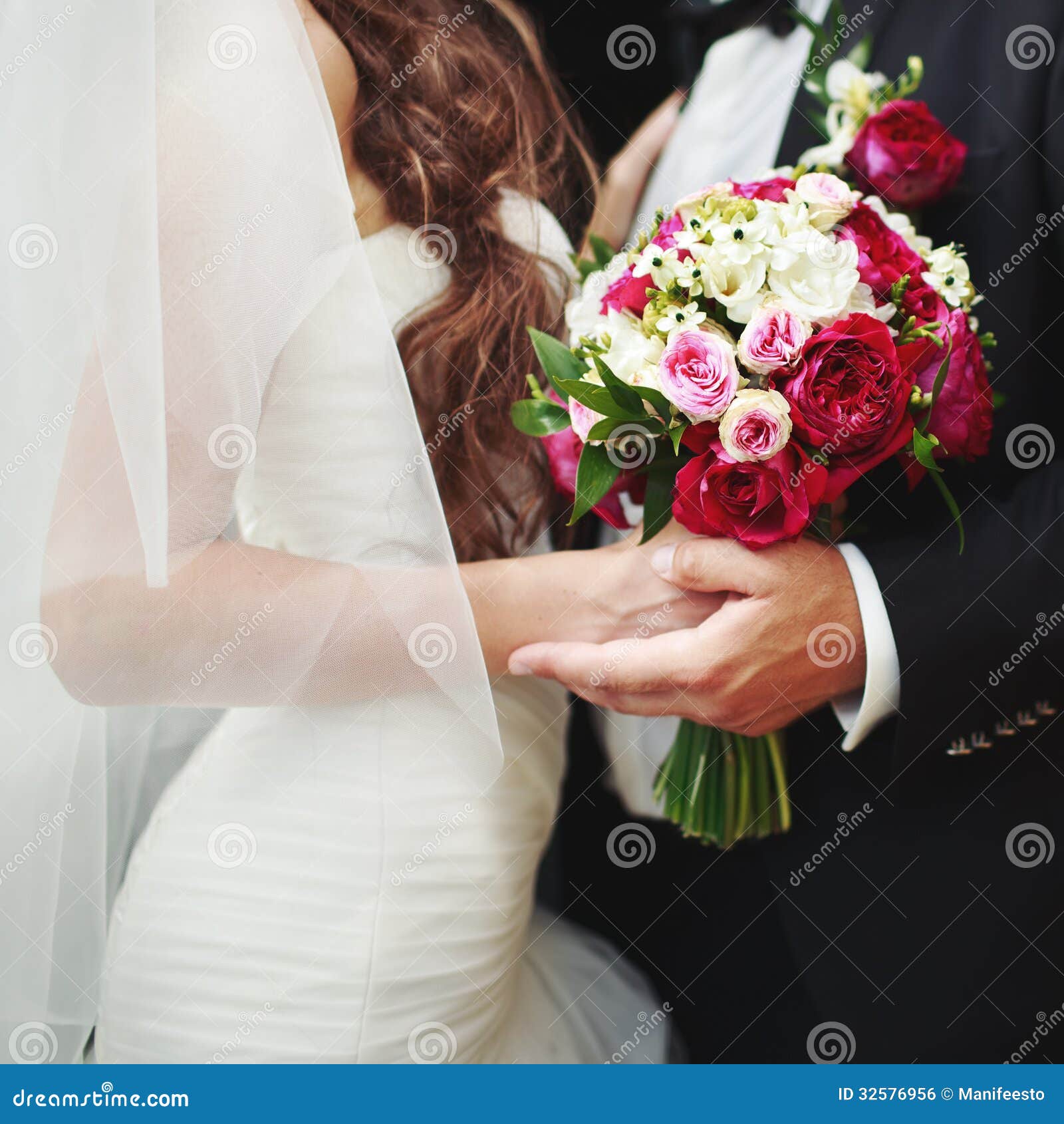 Wedding Caucasian Couple Together Stock Photo - Image of girl, newlywed ...