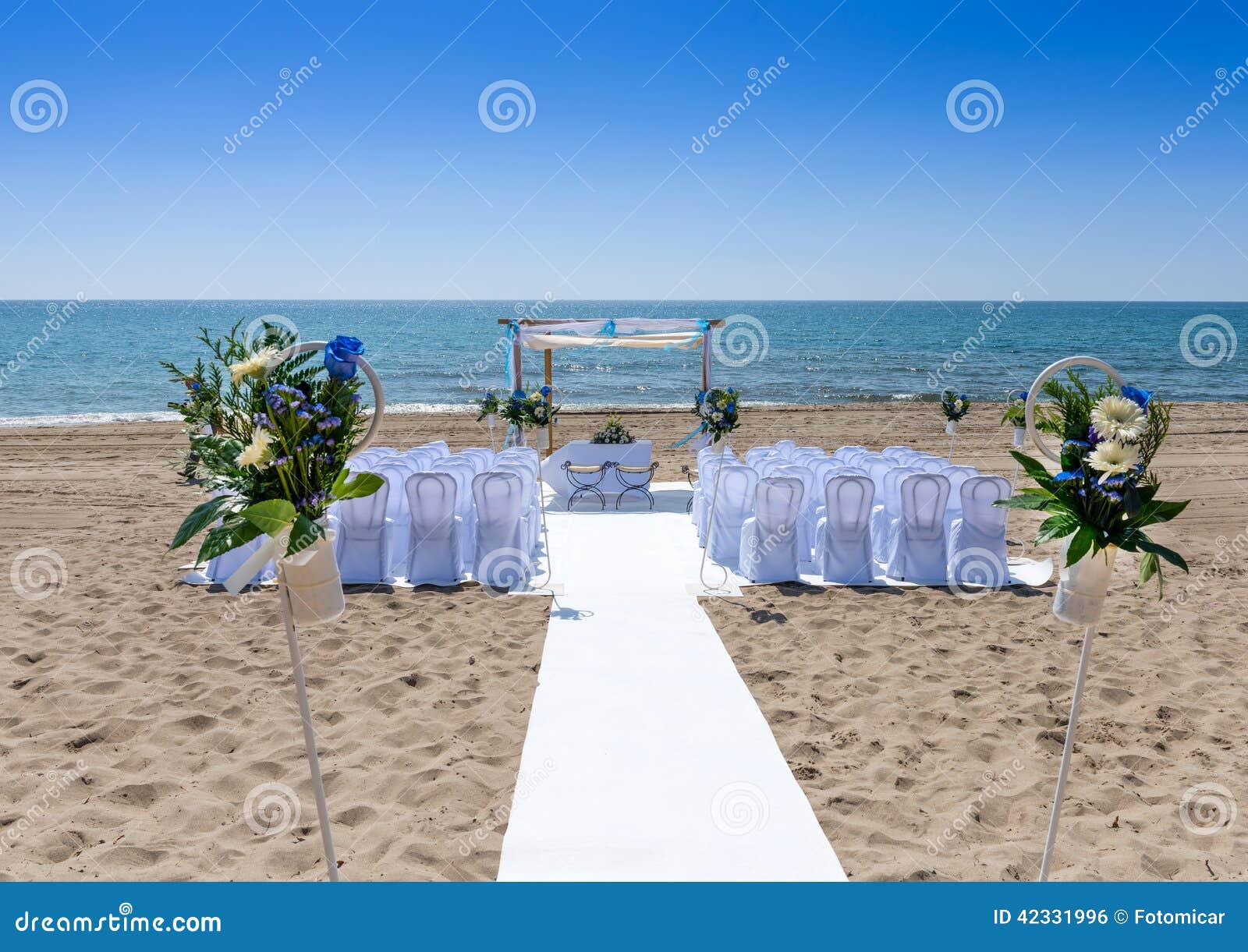 Wedding Ceremony On The Beach Stock Photo Image Of Ceremony