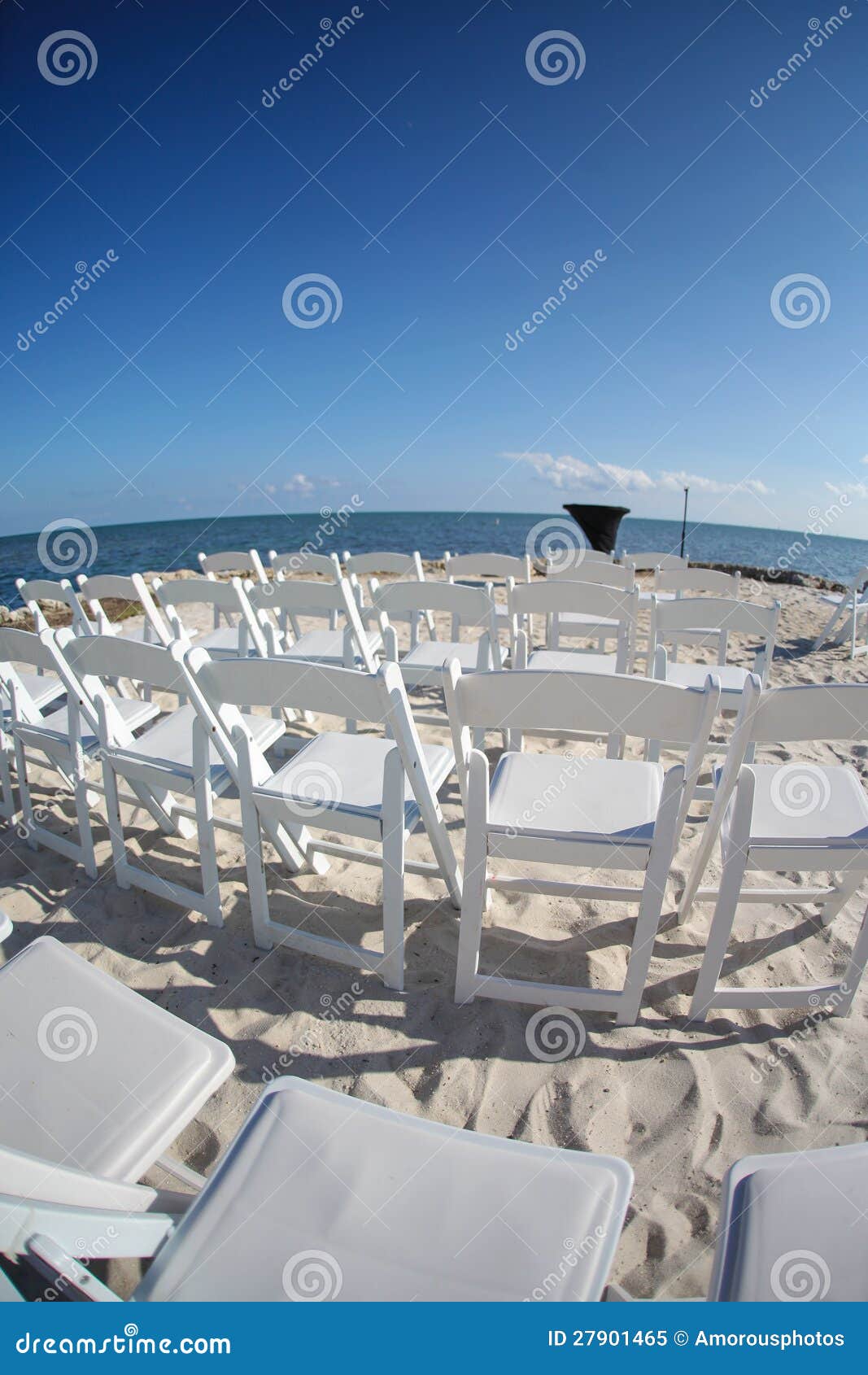 Wedding chairs on beach stock image. Image of tropical 27901465