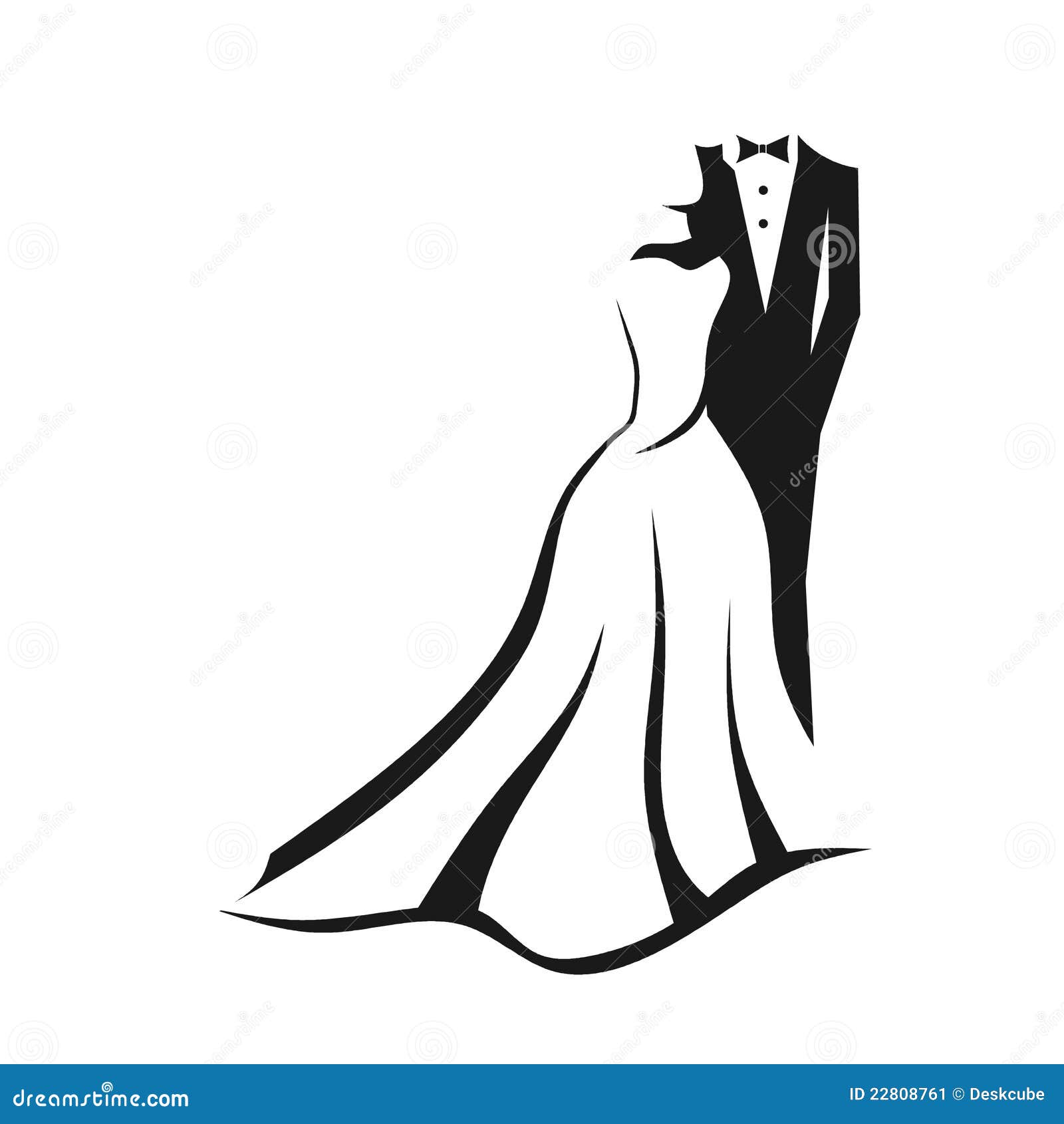 wedding couple logo