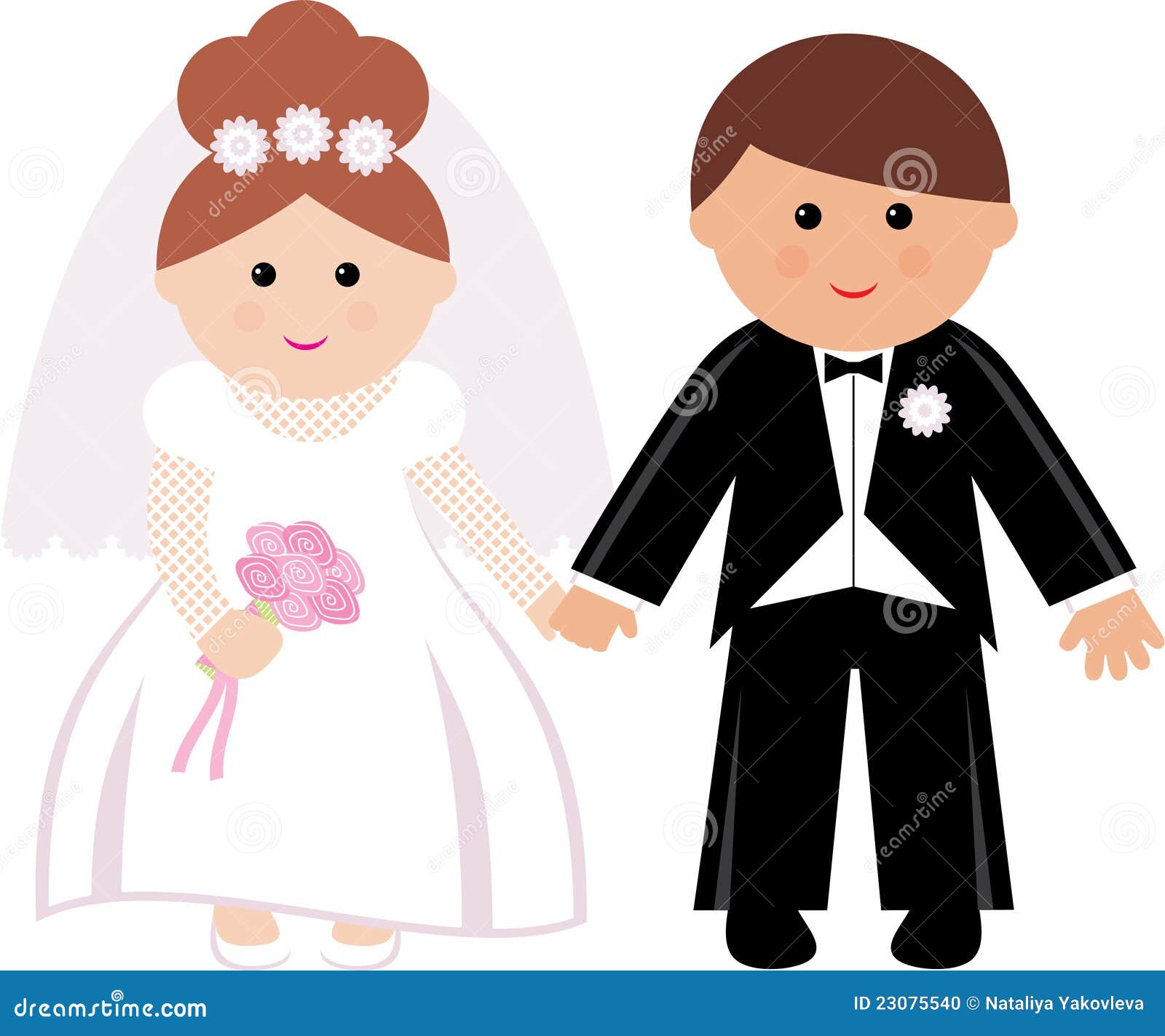 Wedding couple. stock vector. Illustration of married - 23075540
