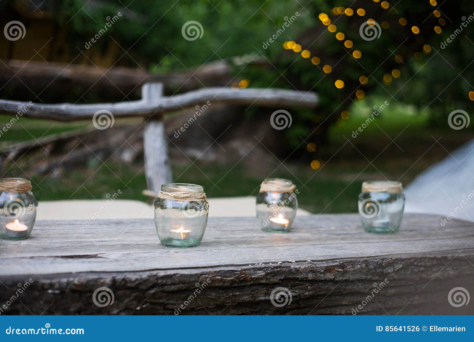 Wedding Decor, Candles in Glass Flasks Stock Photo Image of wedding, vintage 85641526