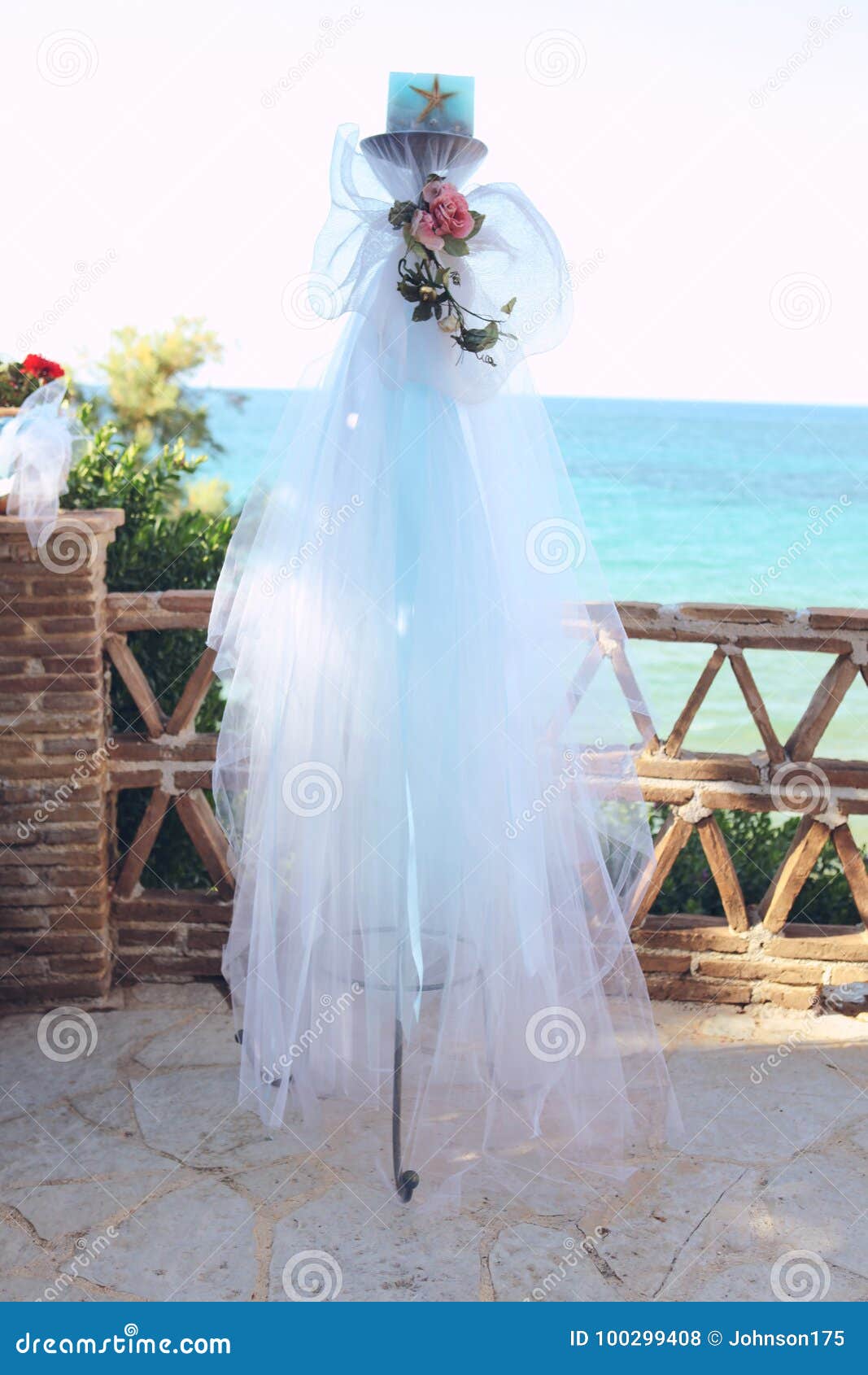 Wedding Decoration At A Beach Wedding Stock Photo Image Of