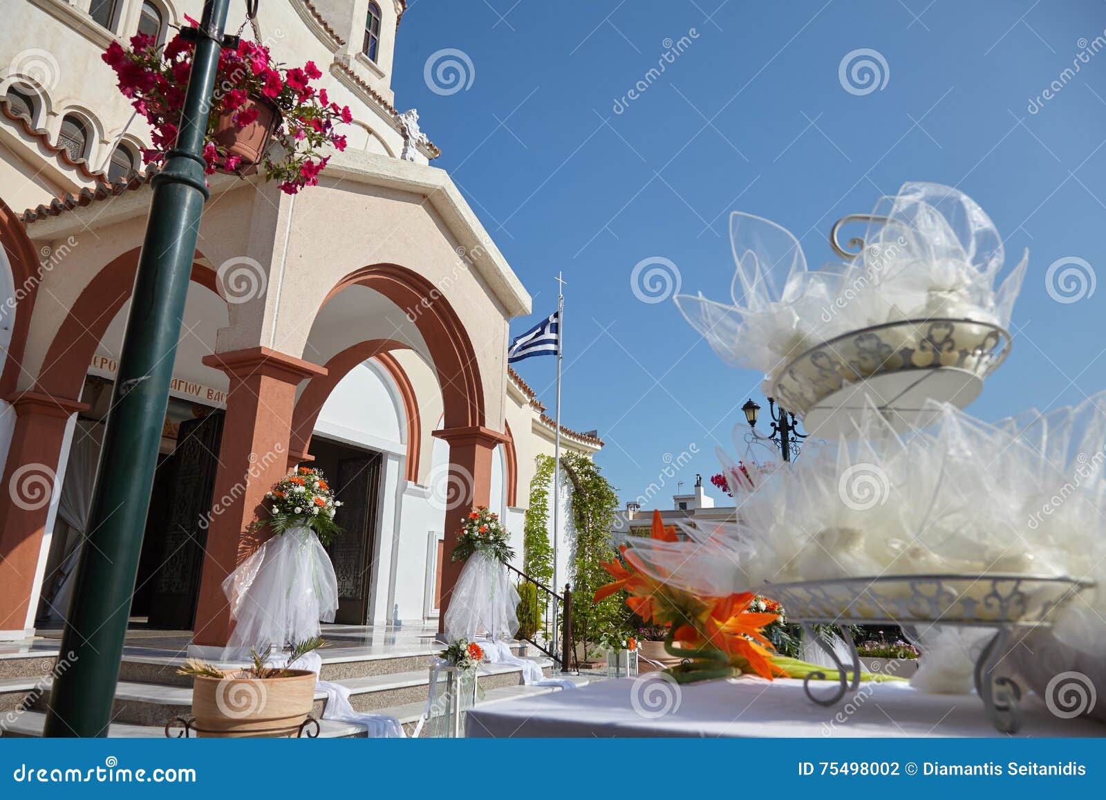 Wedding decoration stock photo. Image of beautiful, flower - 75498002