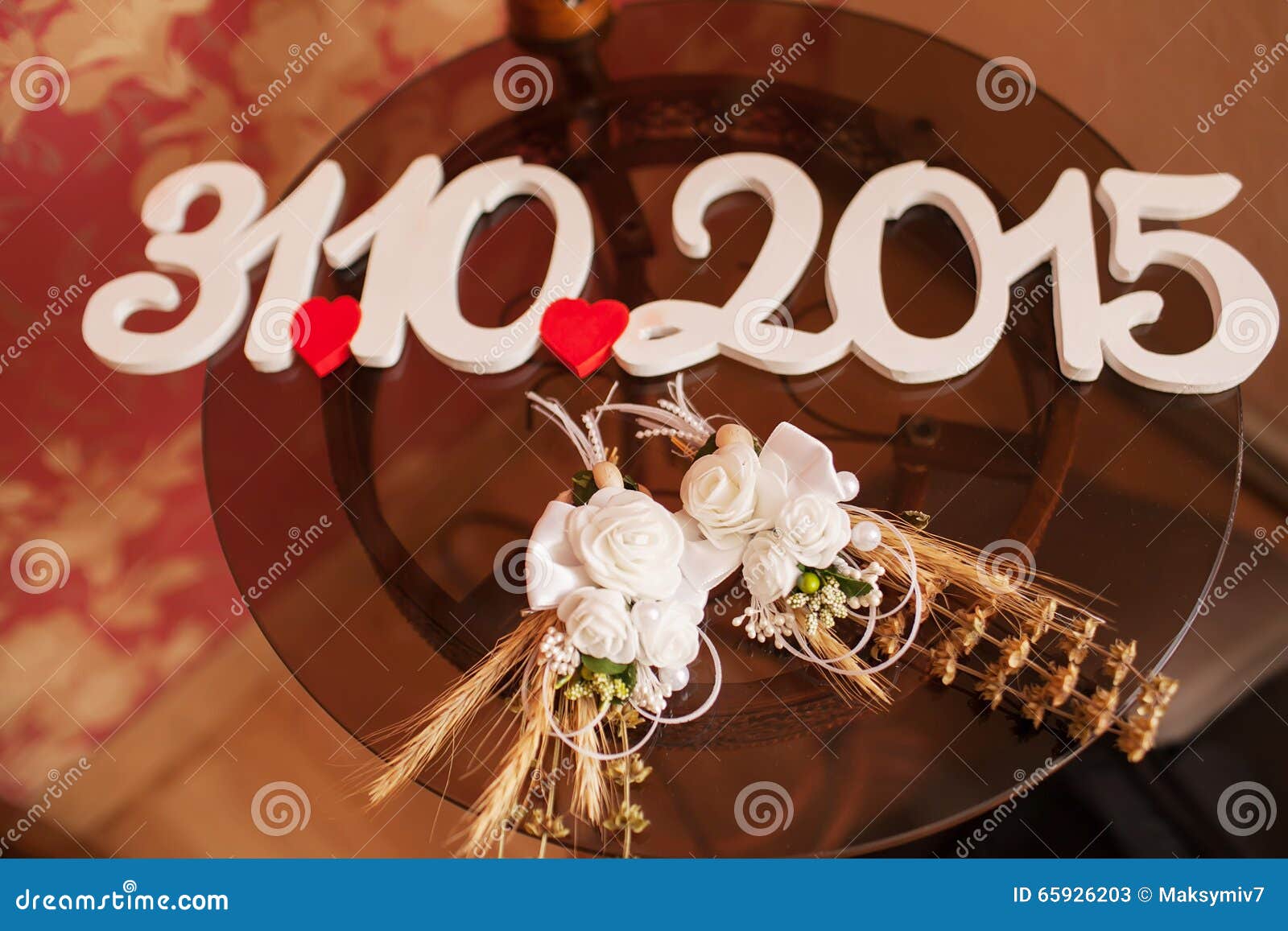 Wedding decorations stock image. Image of blank, design 65926203