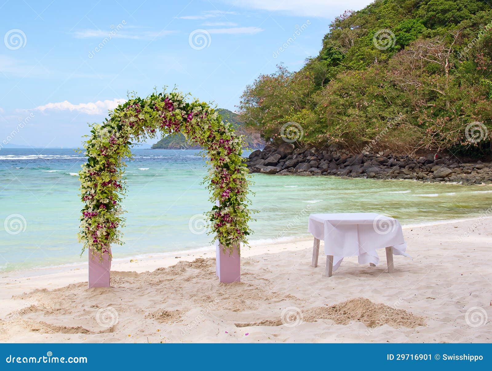 Wedding decorations stock image. Image of honeymoon, coast - 29716901