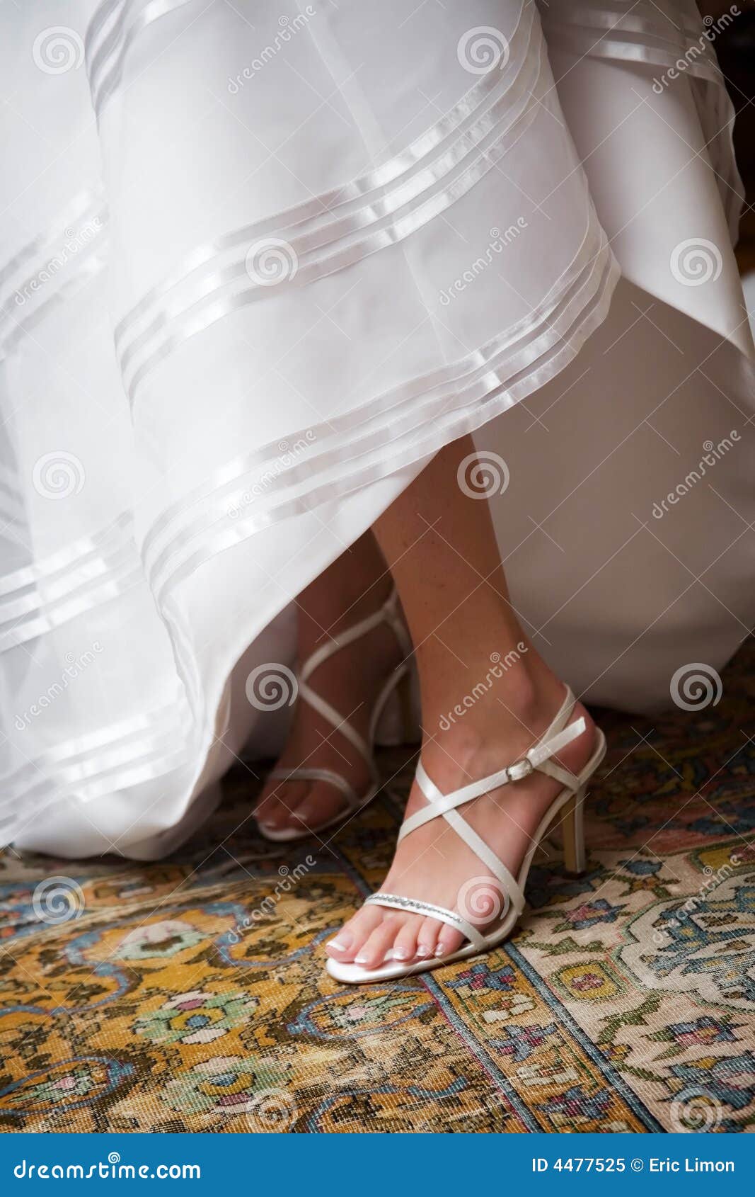 Wedding details stock image. Image of bride, foot, bridal - 4477525