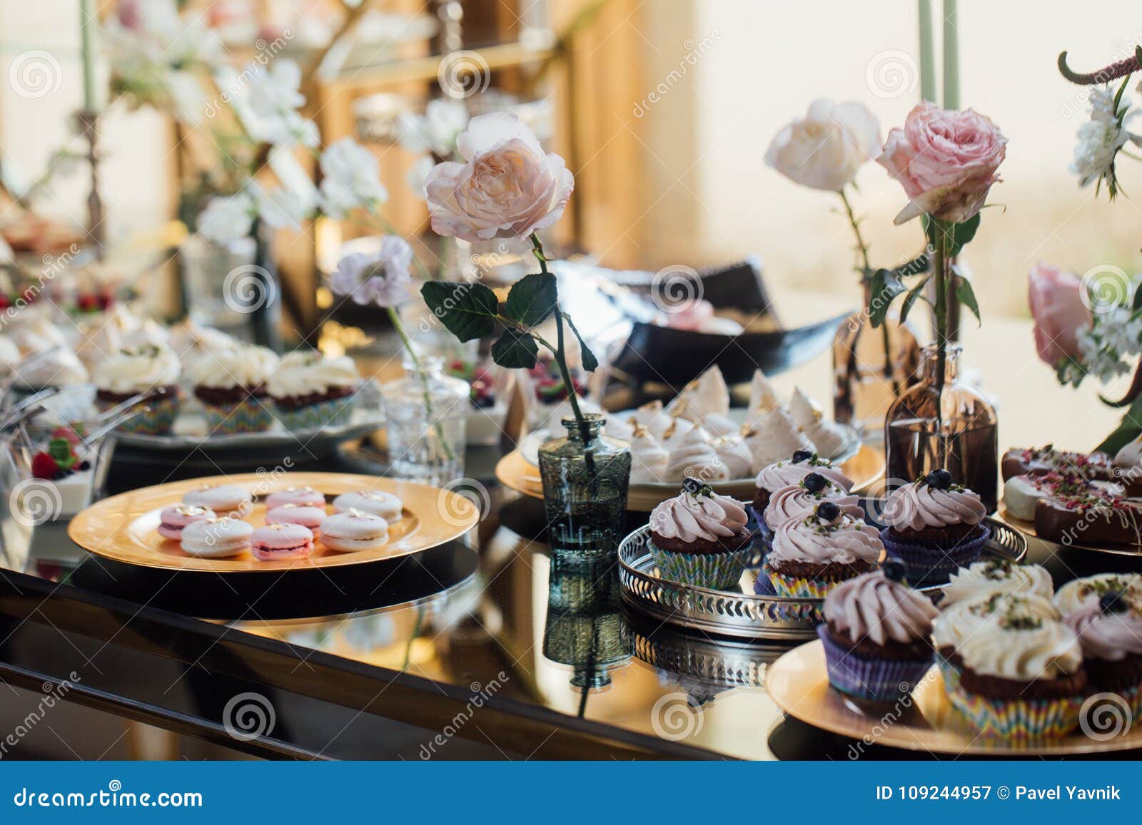 wedding. wedding details. mr and mrs. delicious wedding reception candy bar table. sweet holiday buffet with cupcakes