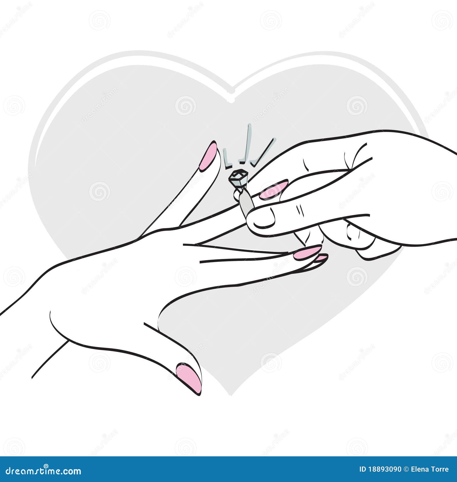 Putting Ring Finger Stock Illustrations – 83 Putting Ring Finger Stock  Illustrations, Vectors & Clipart - Dreamstime