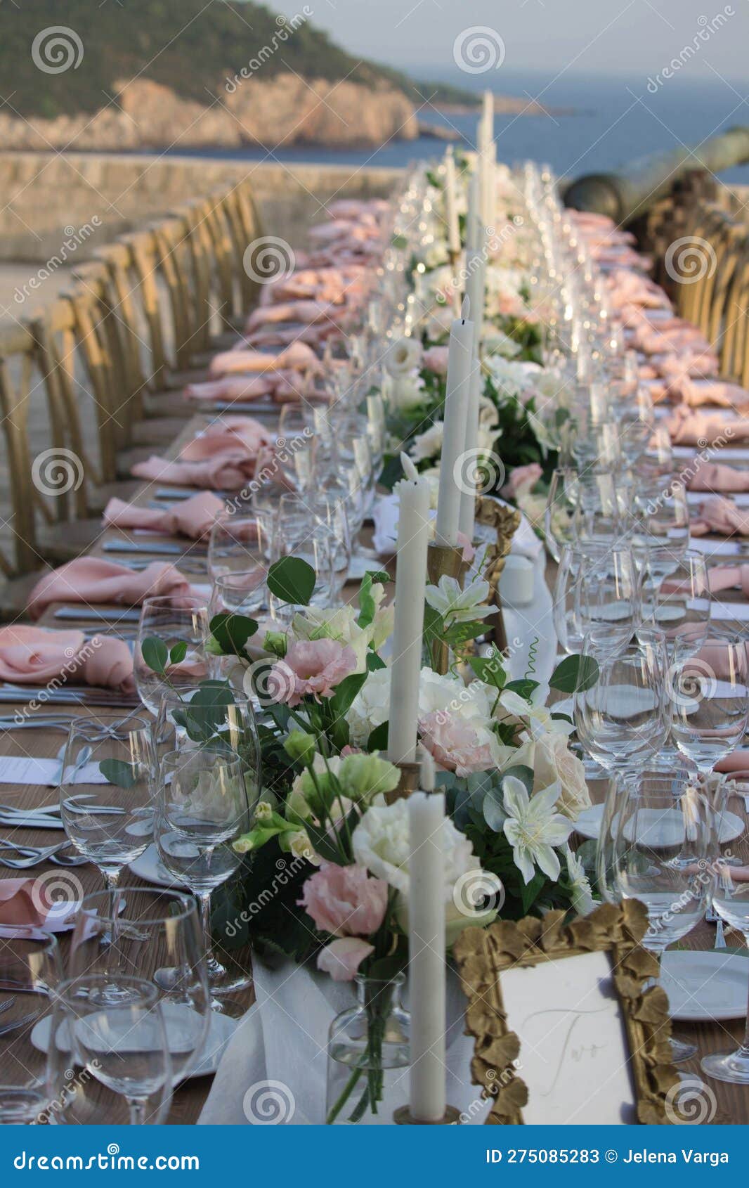Wedding Dinner Table Set Up Stock Image Image of meal, restaurant