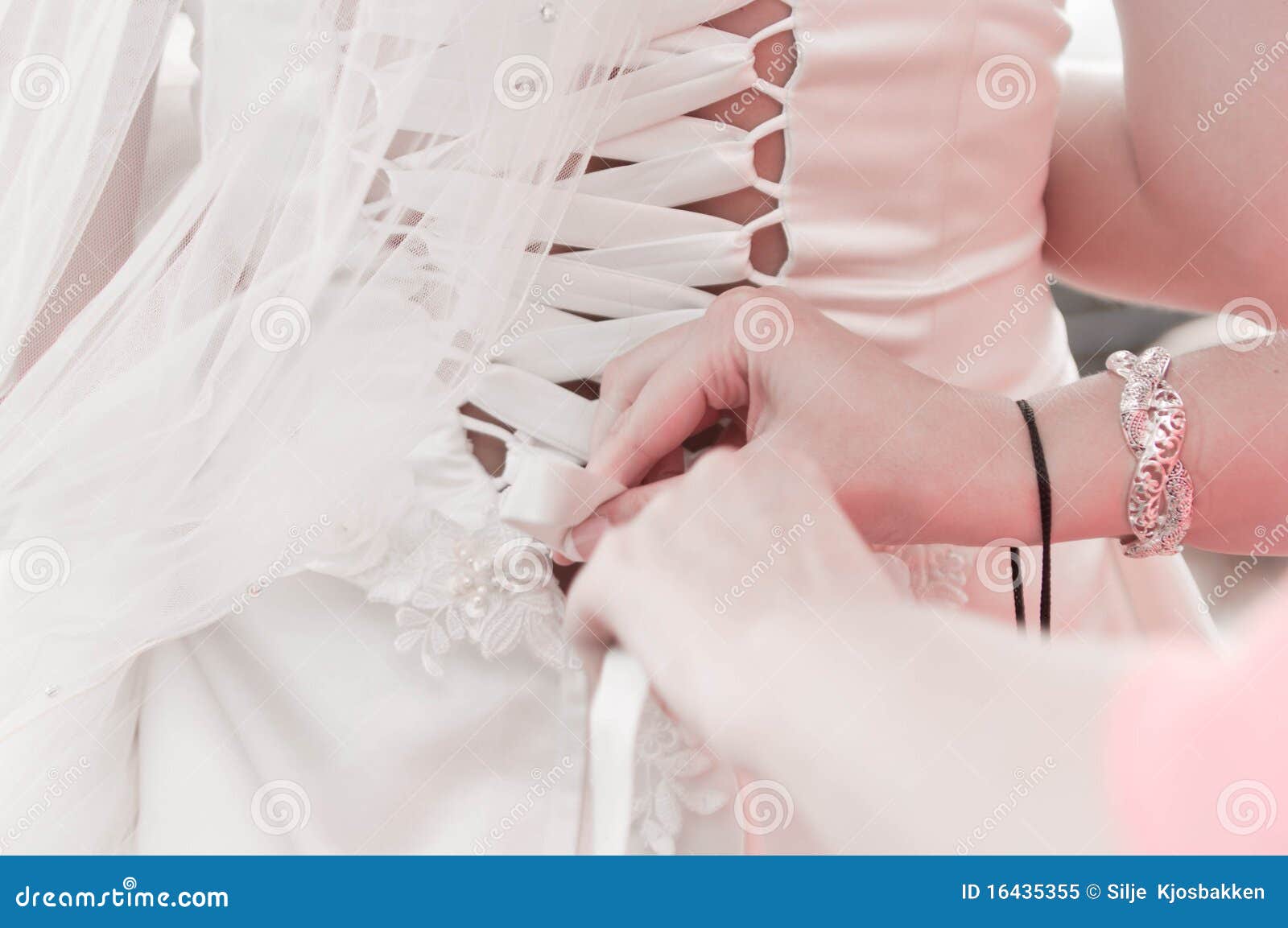 Wedding dress stock image. Image of hand, white, dress 16435355