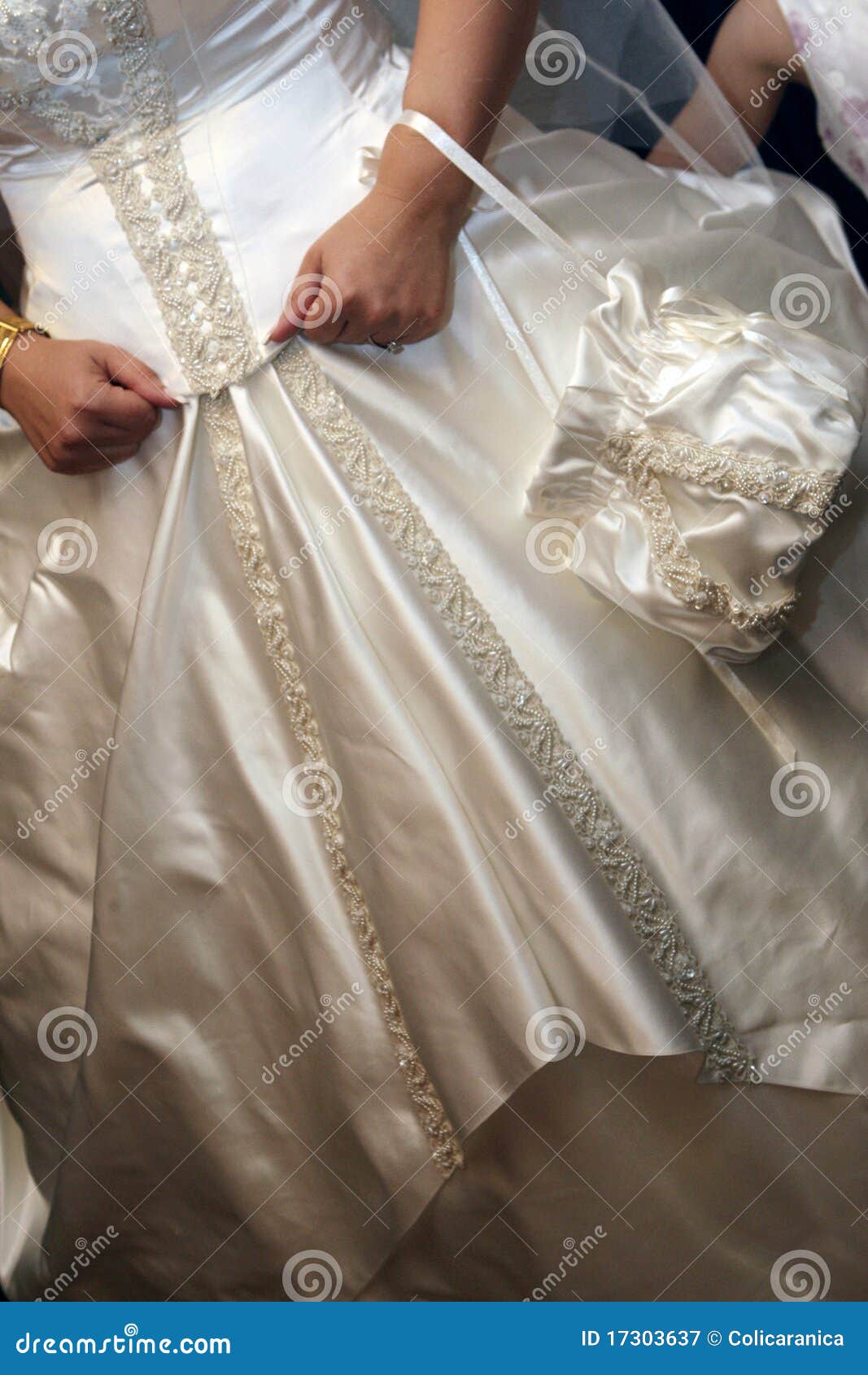 Wedding dress stock image. Image of accessory, hand, bride 17303637